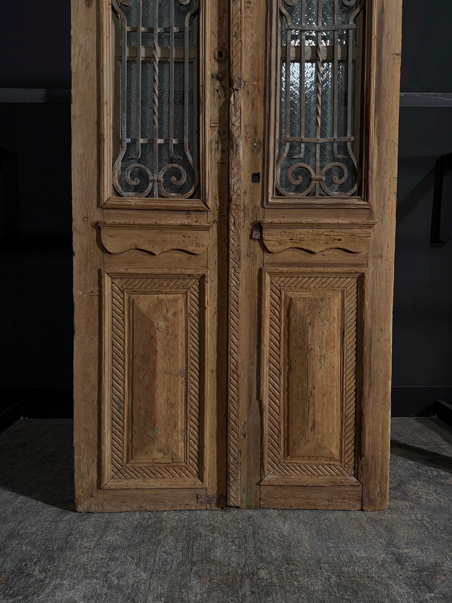 Antique Iron French Doors - 43x95 - N38