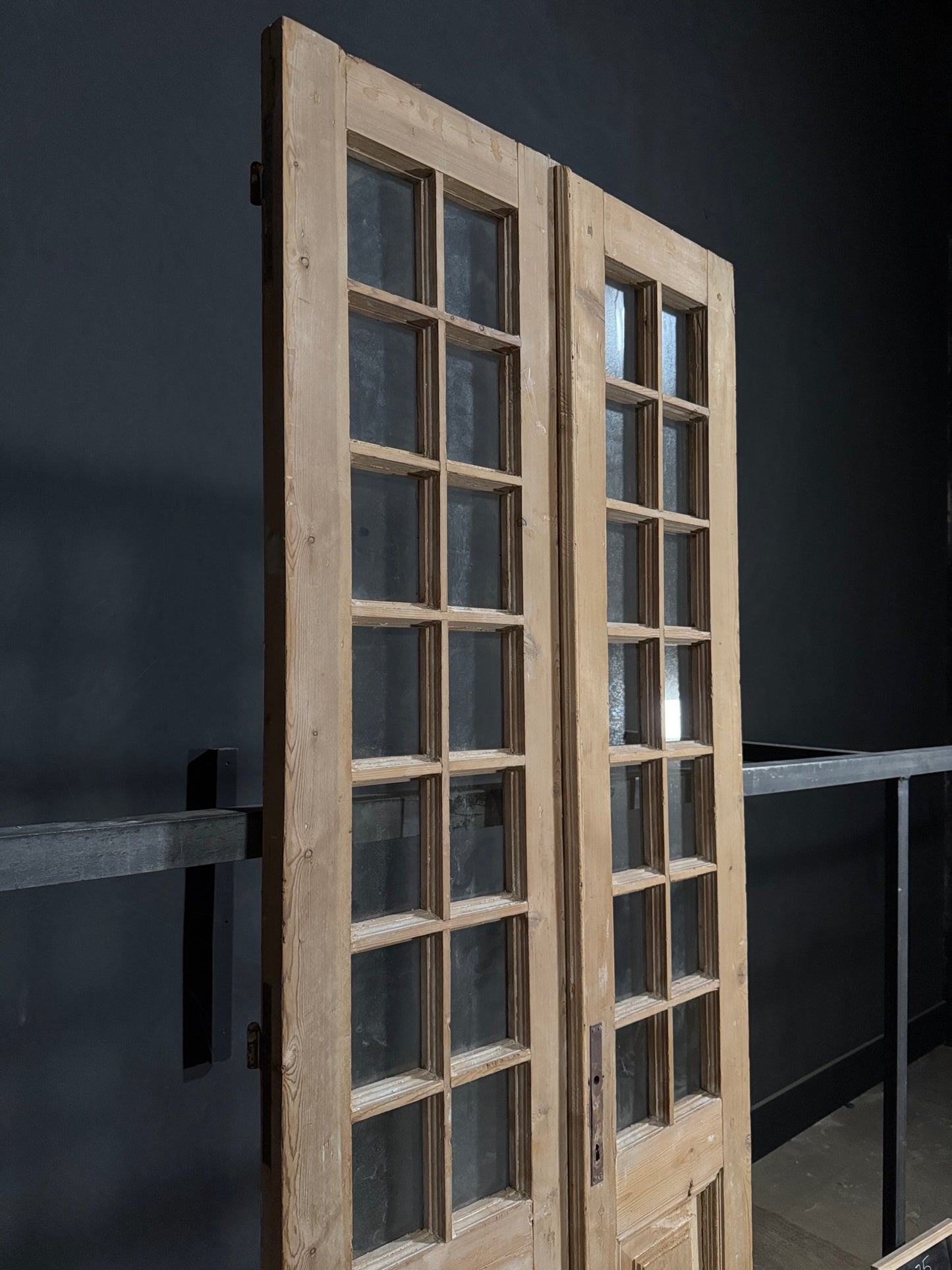 Antique Glass 14 Lite French Doors - 34.75x94.5 - N391