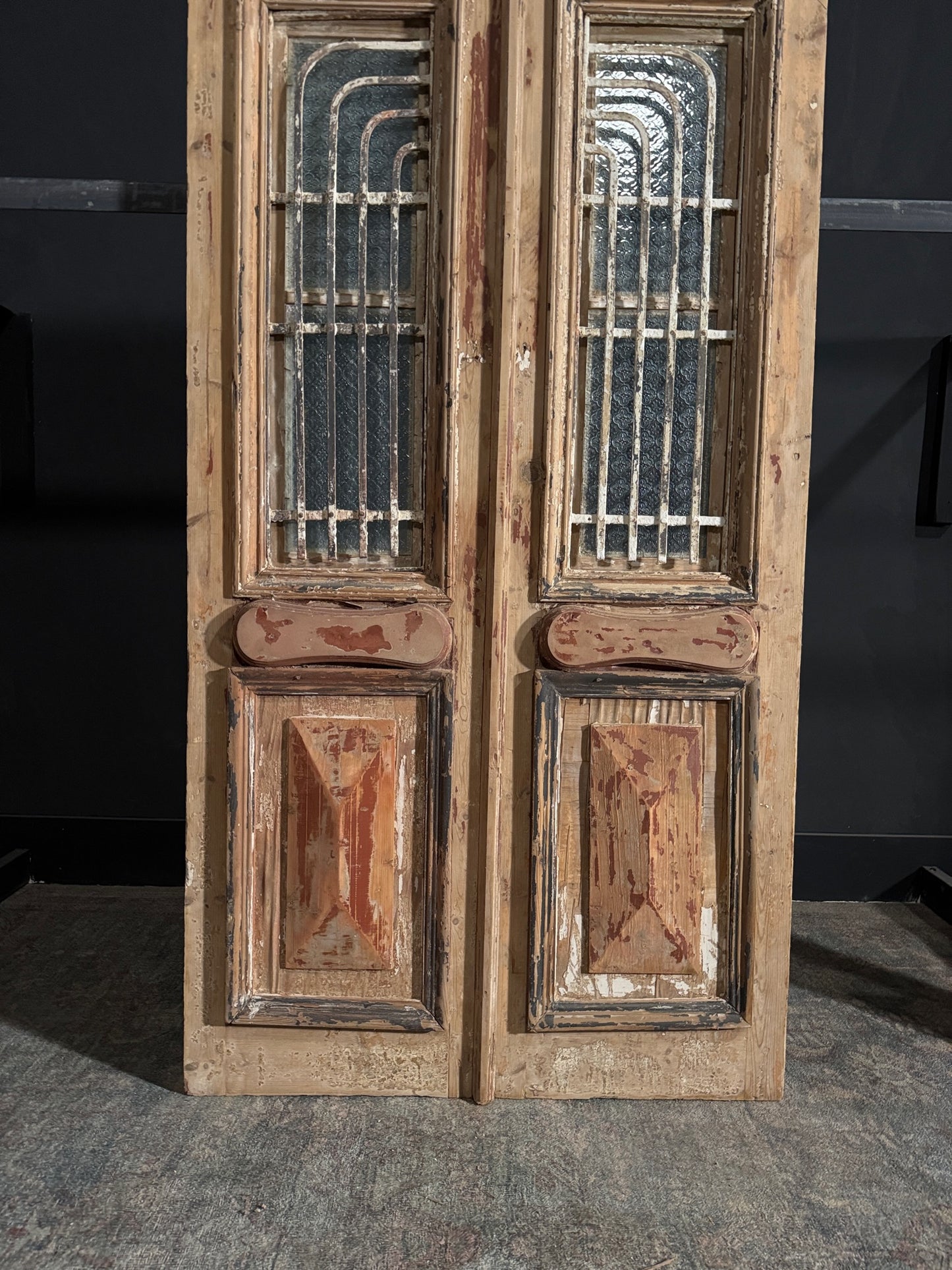 Antique Iron French Doors - 40x84.5 - N68