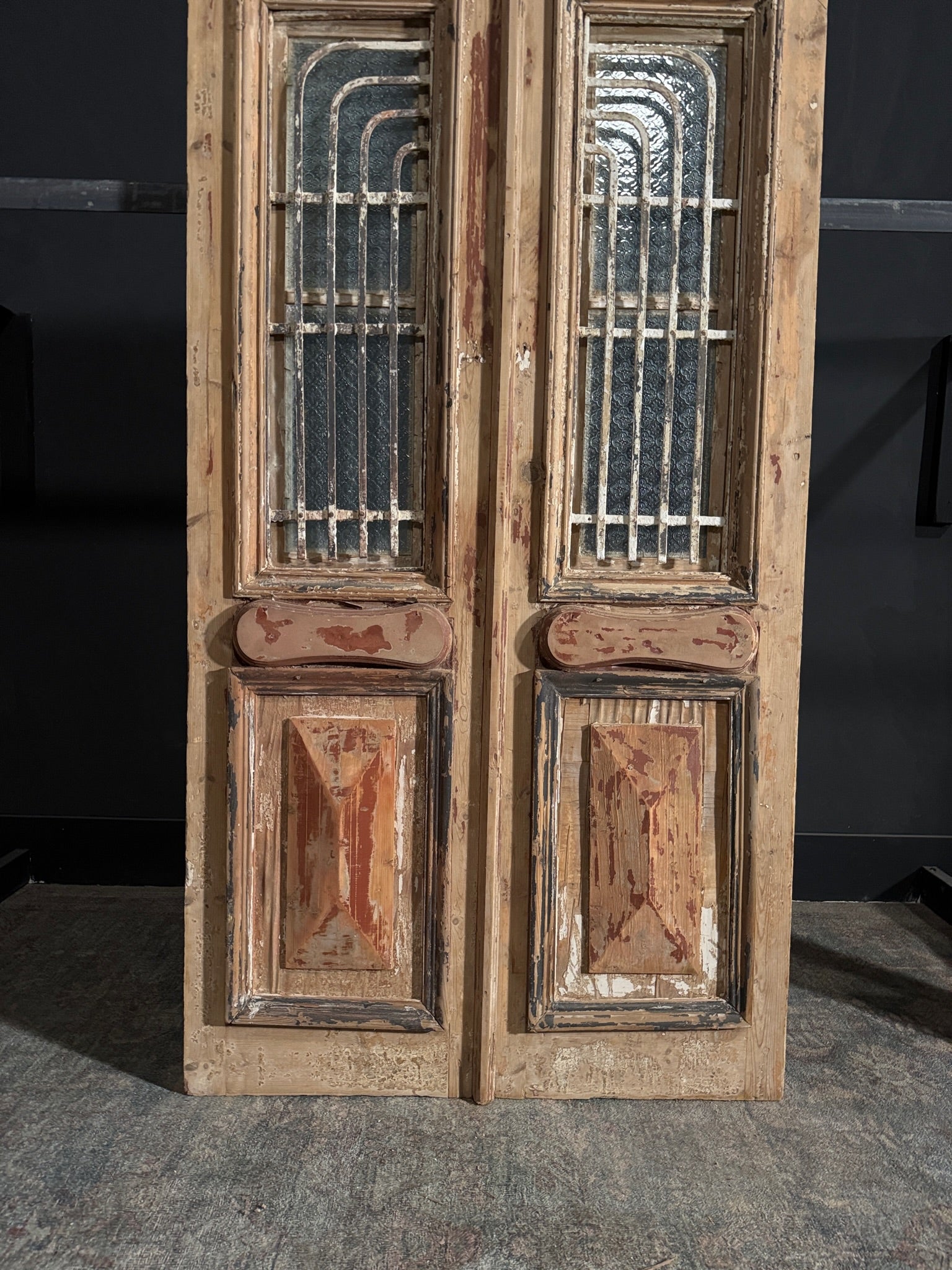 Antique Iron French Doors - 40x84.5 - N68