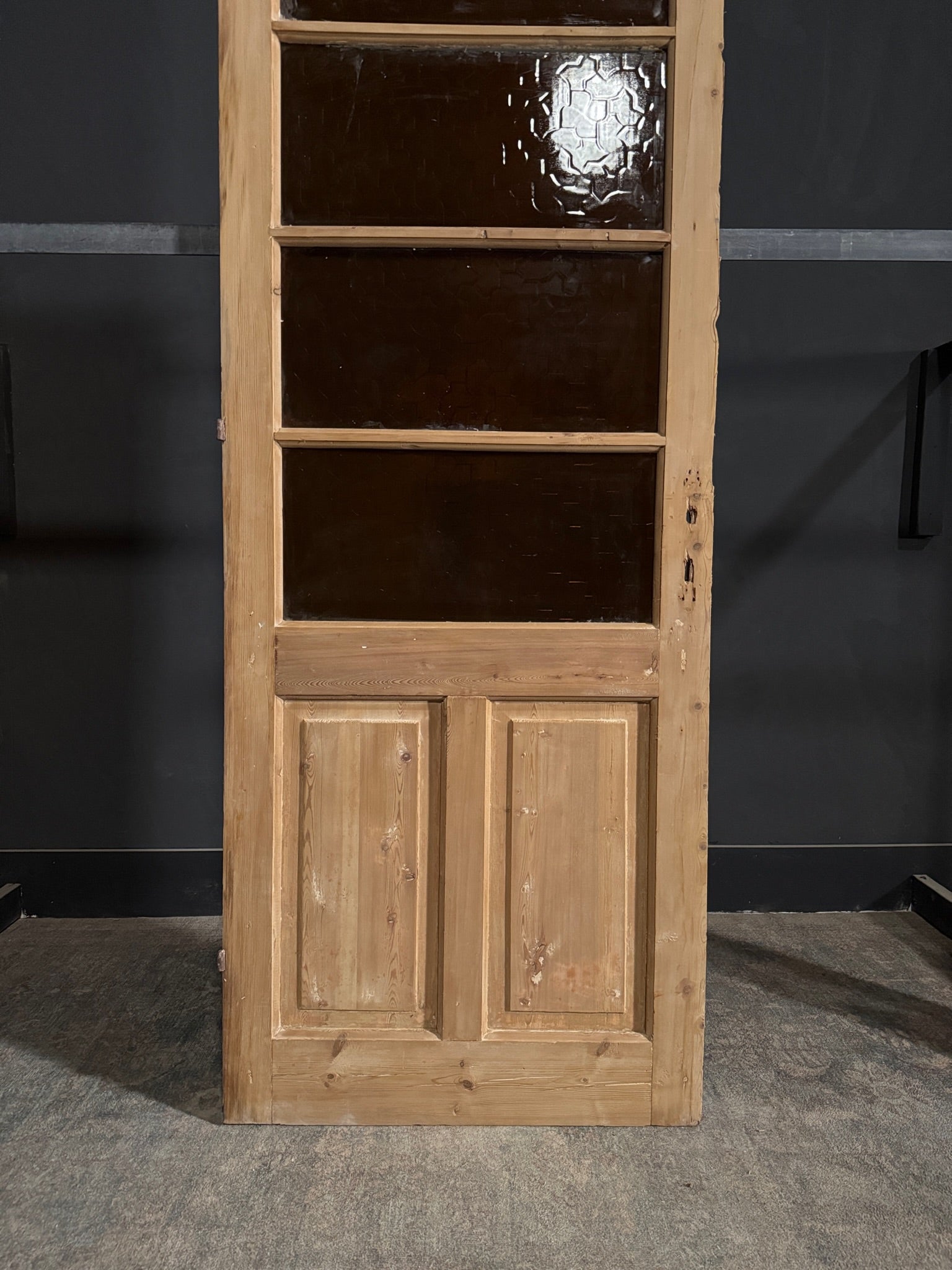 Antique Obscured Glass 4 Lite Single Door - 32x87.5 - N360