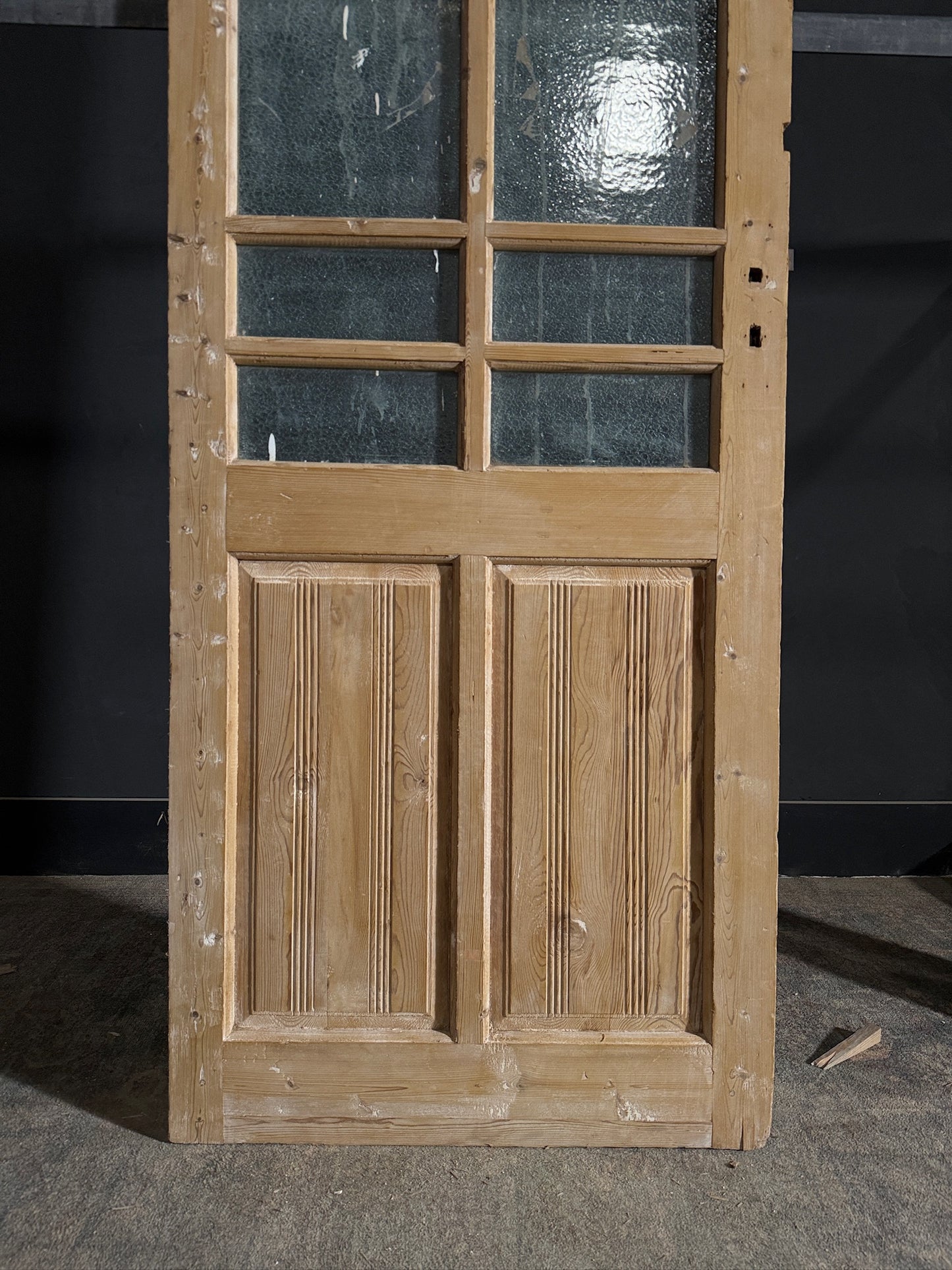 Antique Obscured Glass 6 Lite Single Door - 31.5x81 - N430
