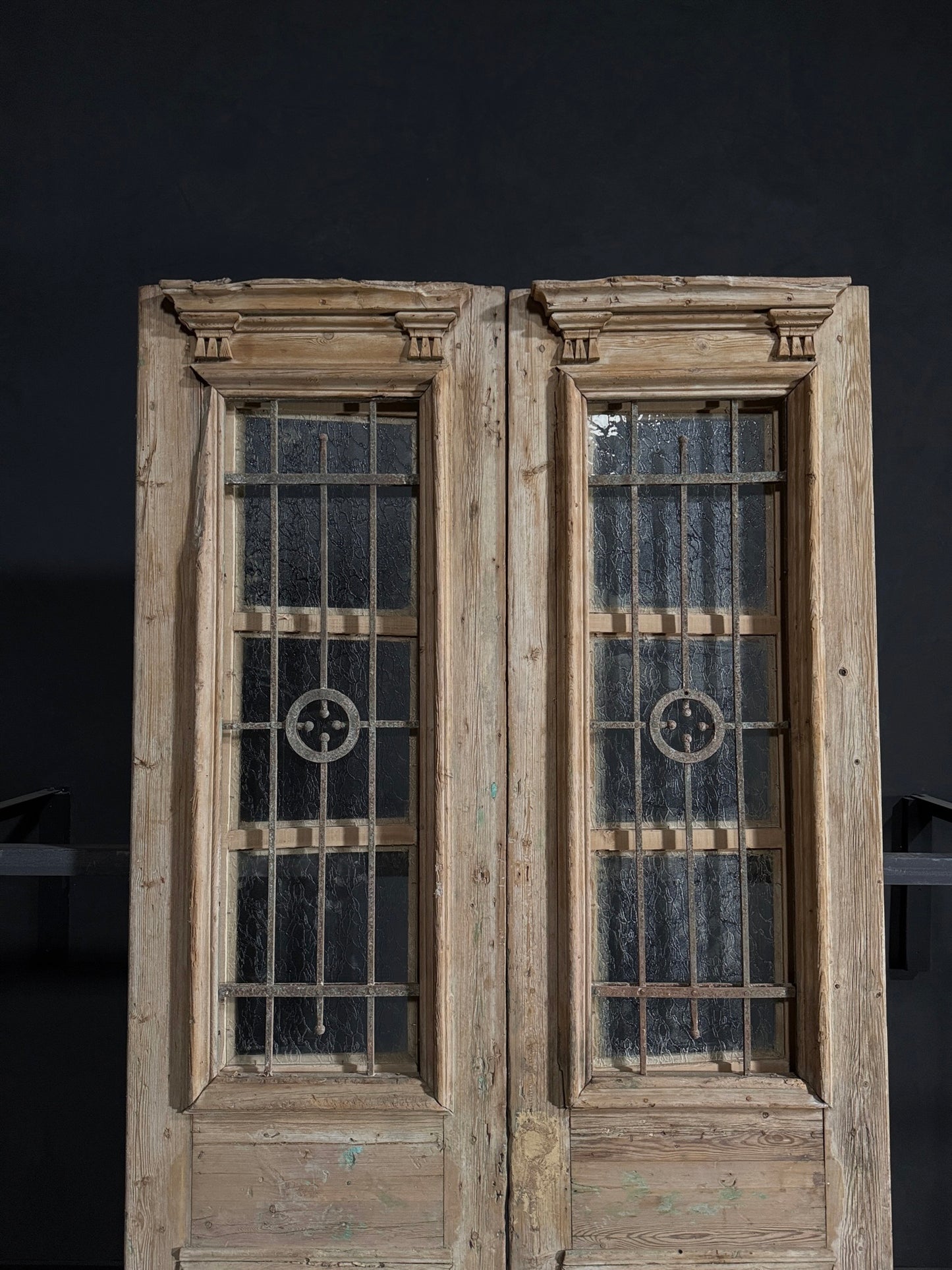 Antique Iron French Doors - 53x102.25 - N58