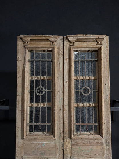 Antique Iron French Doors - 53x102.25 - N58