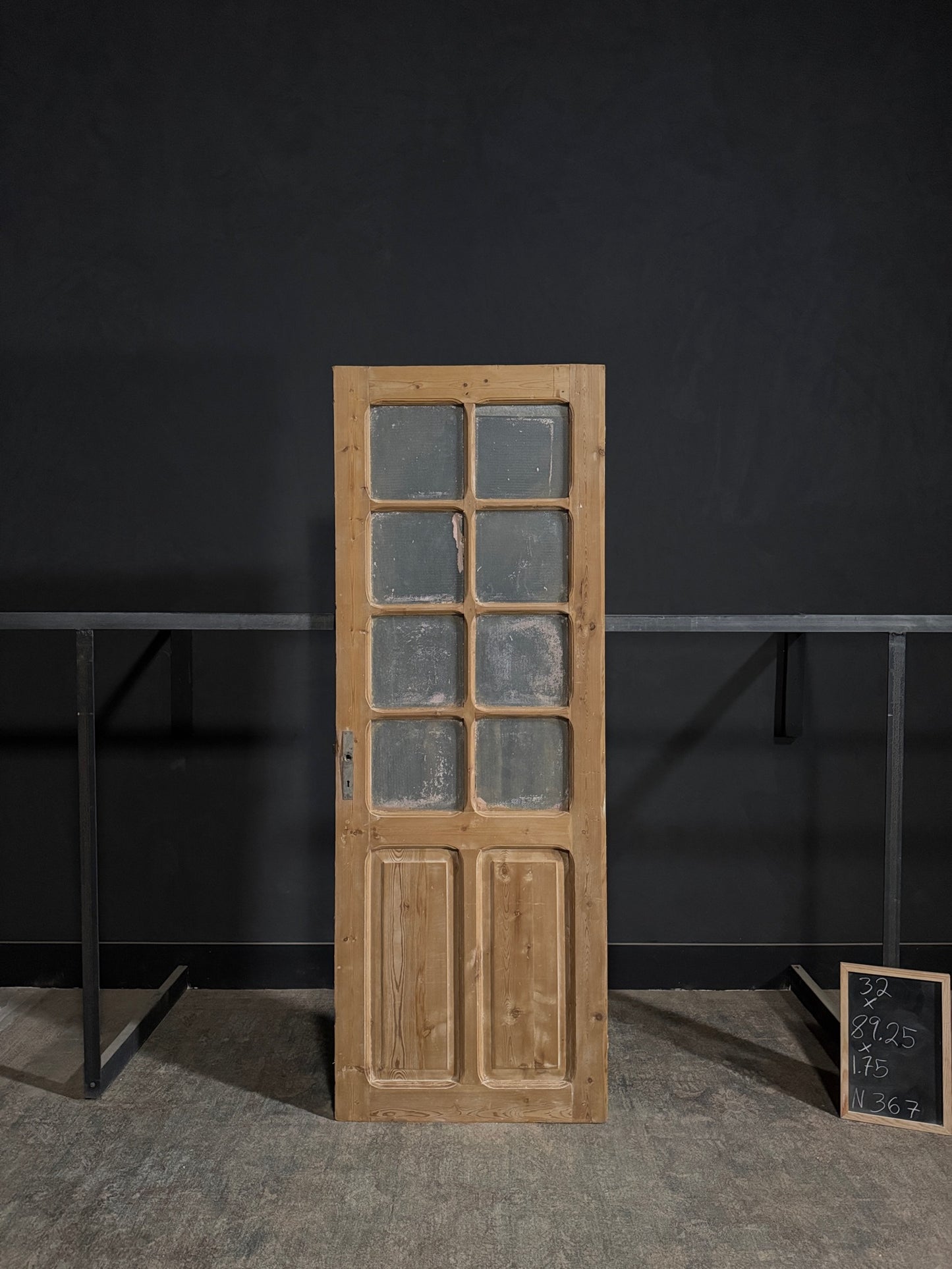 Antique Obscured Glass 8 Lite Single Door - 32x89.25 - N367