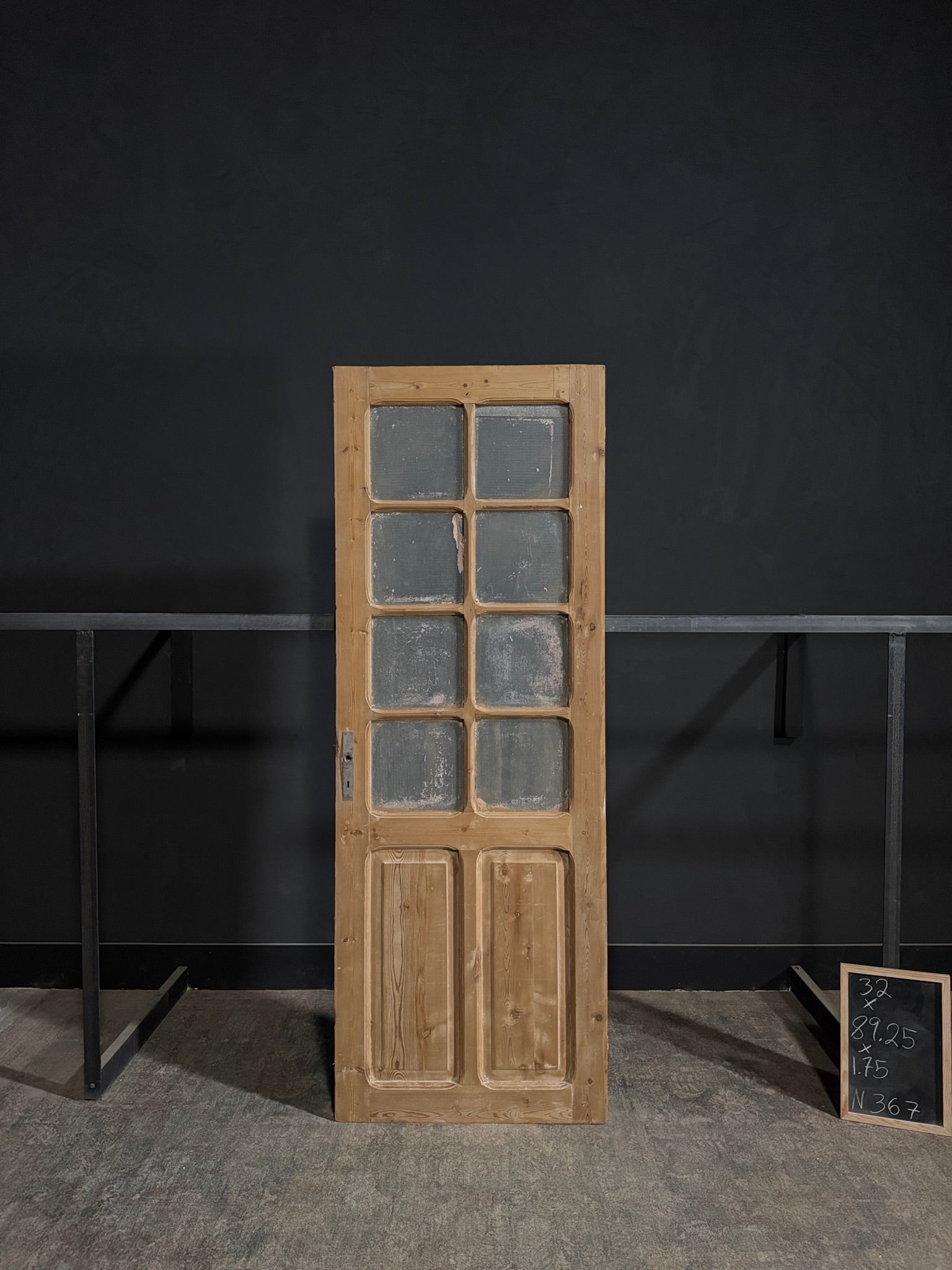 Antique Obscured Glass 8 Lite Single Door - 32x89.25 - N367