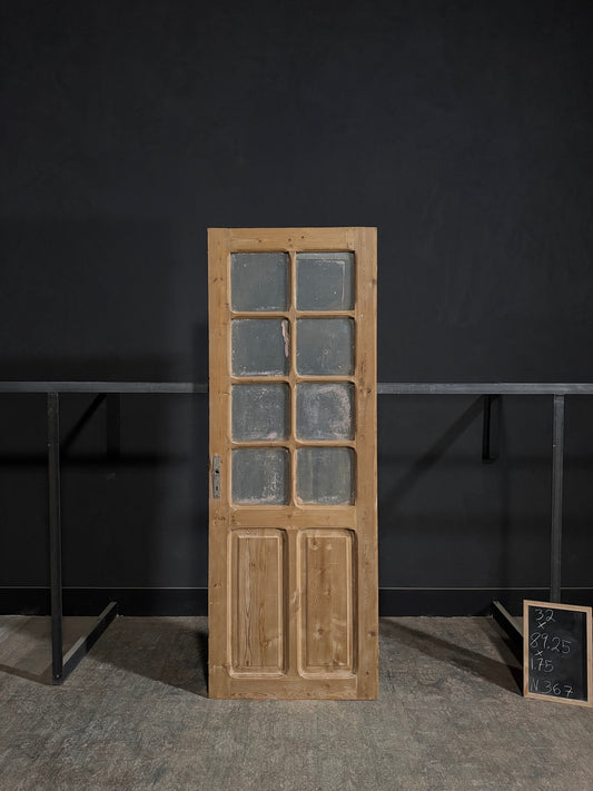 Antique Obscured Glass 8 Lite Single Door - 32x89.25 - N367