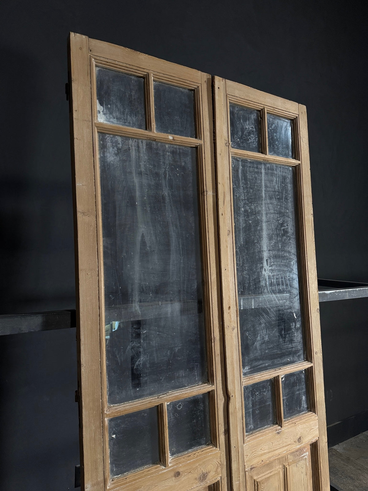 Antique Glass 5 Lite French Doors - 43x94.5 - N546