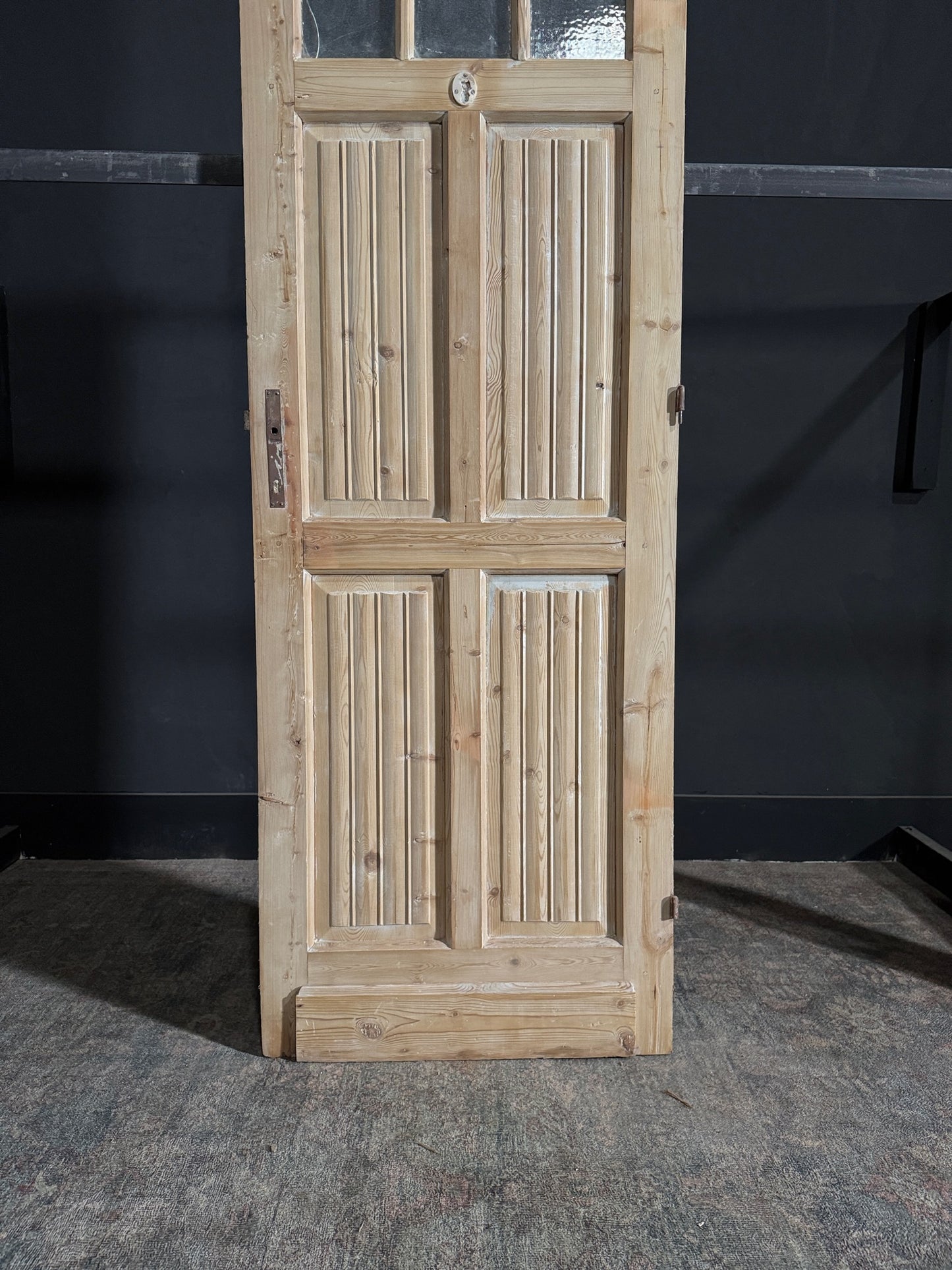 Antique Fluted 3 Lite Single Door - 28x84.25 - N66