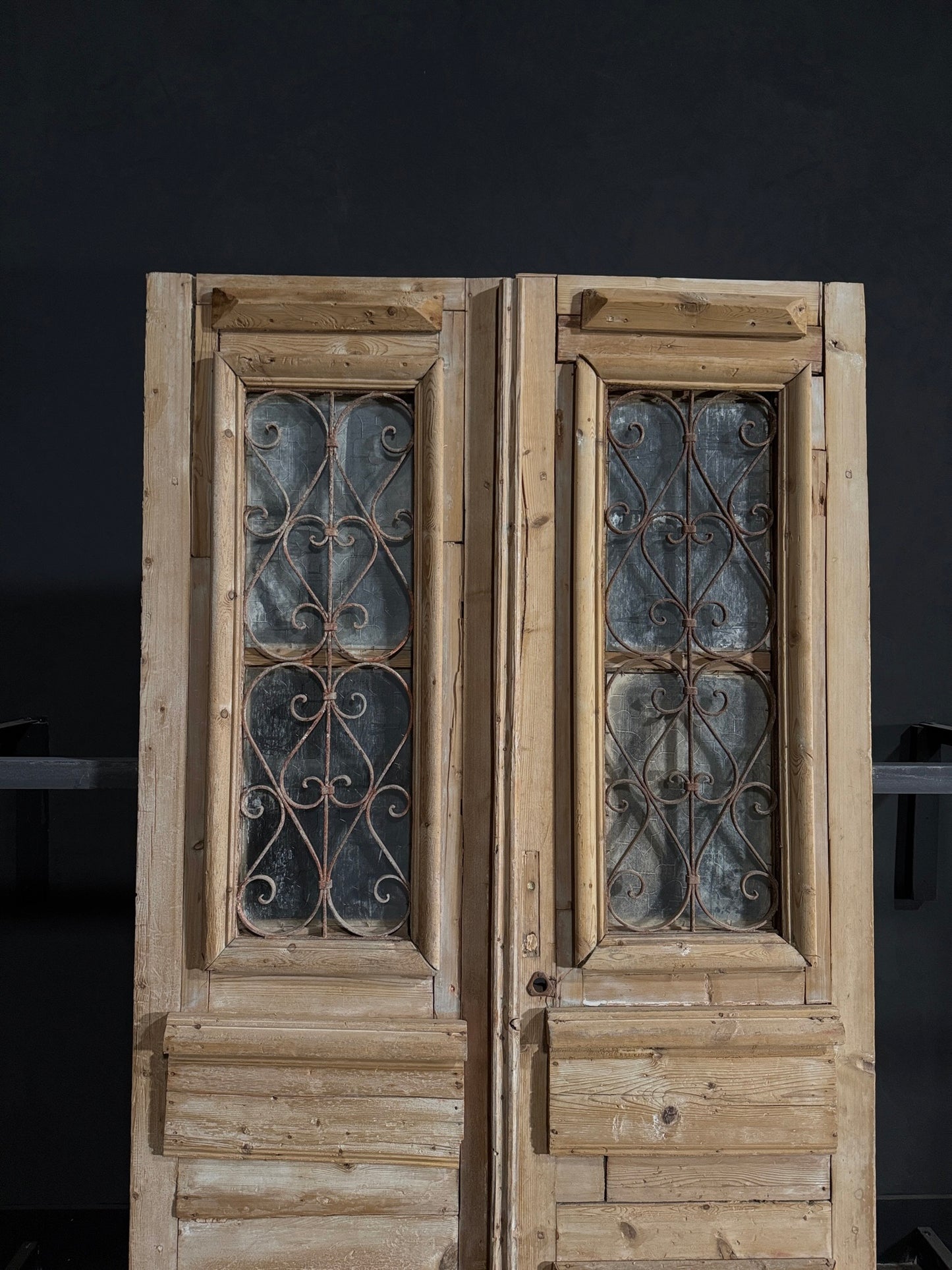 Antique Iron French Doors - 51x94.25 - N61