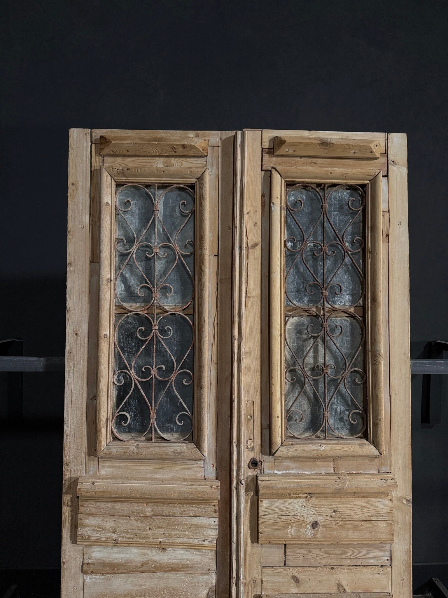Antique Iron French Doors - 51x94.25 - N61