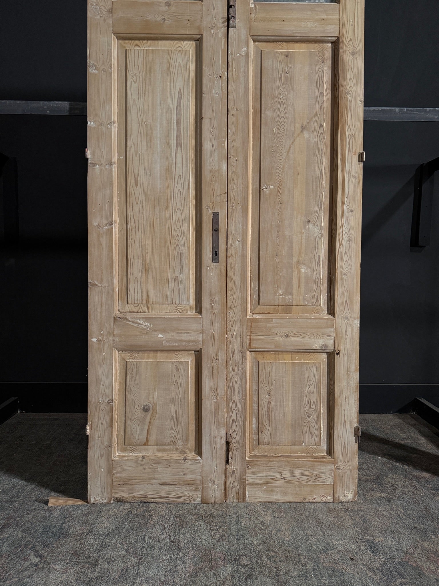 Antique Obscured Glass 1 Lite French Doors - 40.75x94.75 - N89