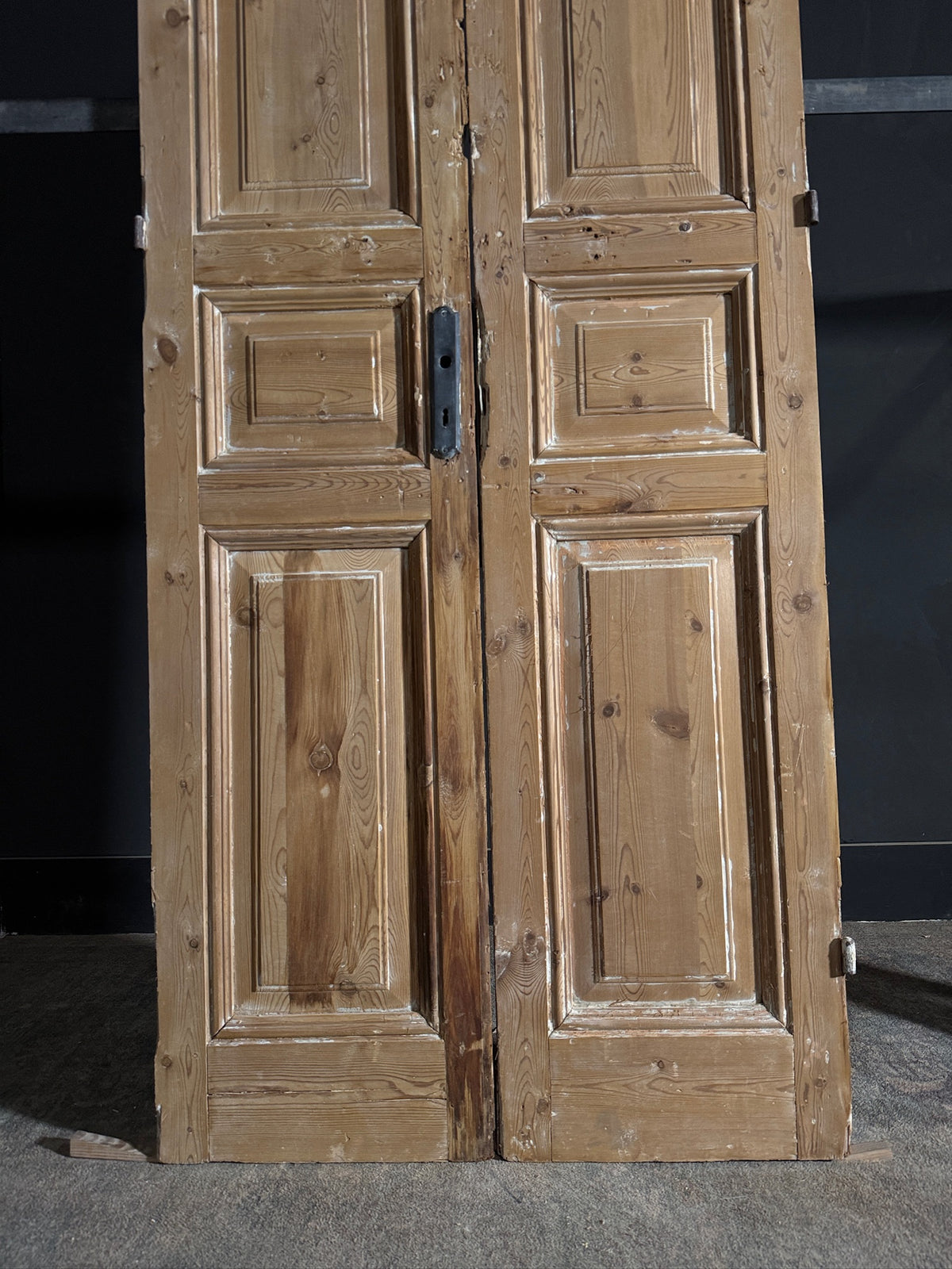 Antique 3 Panel Solid Double Doors - 36.75x97.5 - N597