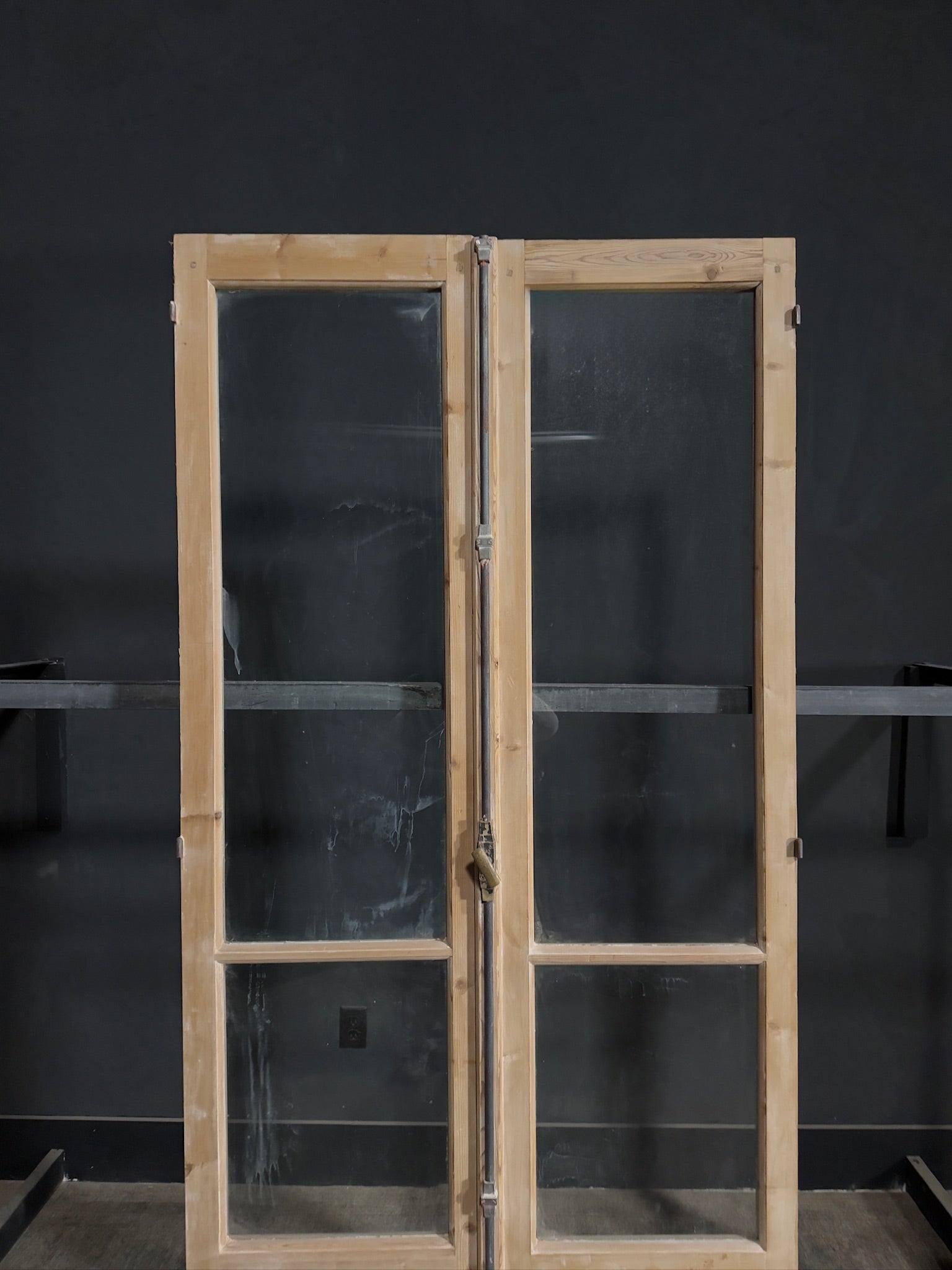 Antique Solid Double Doors - 44.25x92 - N315