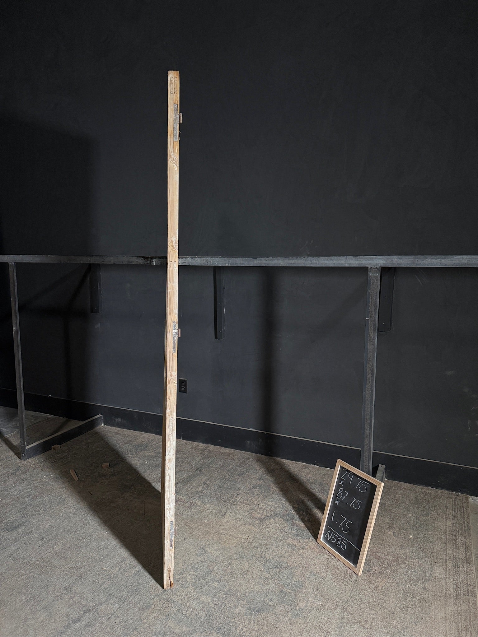 Antique Obscured Glass 4 Lite Single Door - 29.75x87.75 - N585