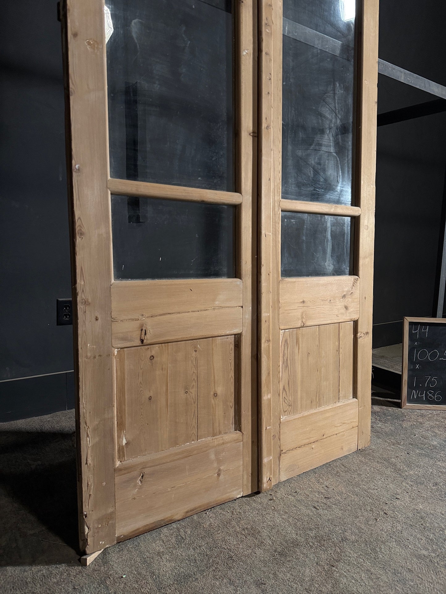 Antique Glass French Doors - 44x100.5 - N486