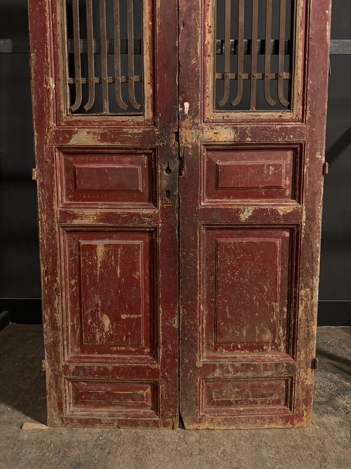 Antique Iron French Doors - 43x99 - N714
