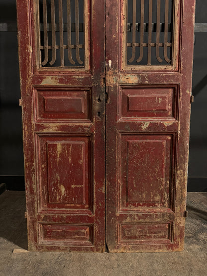 Antique Iron French Doors - 43x99 - N714