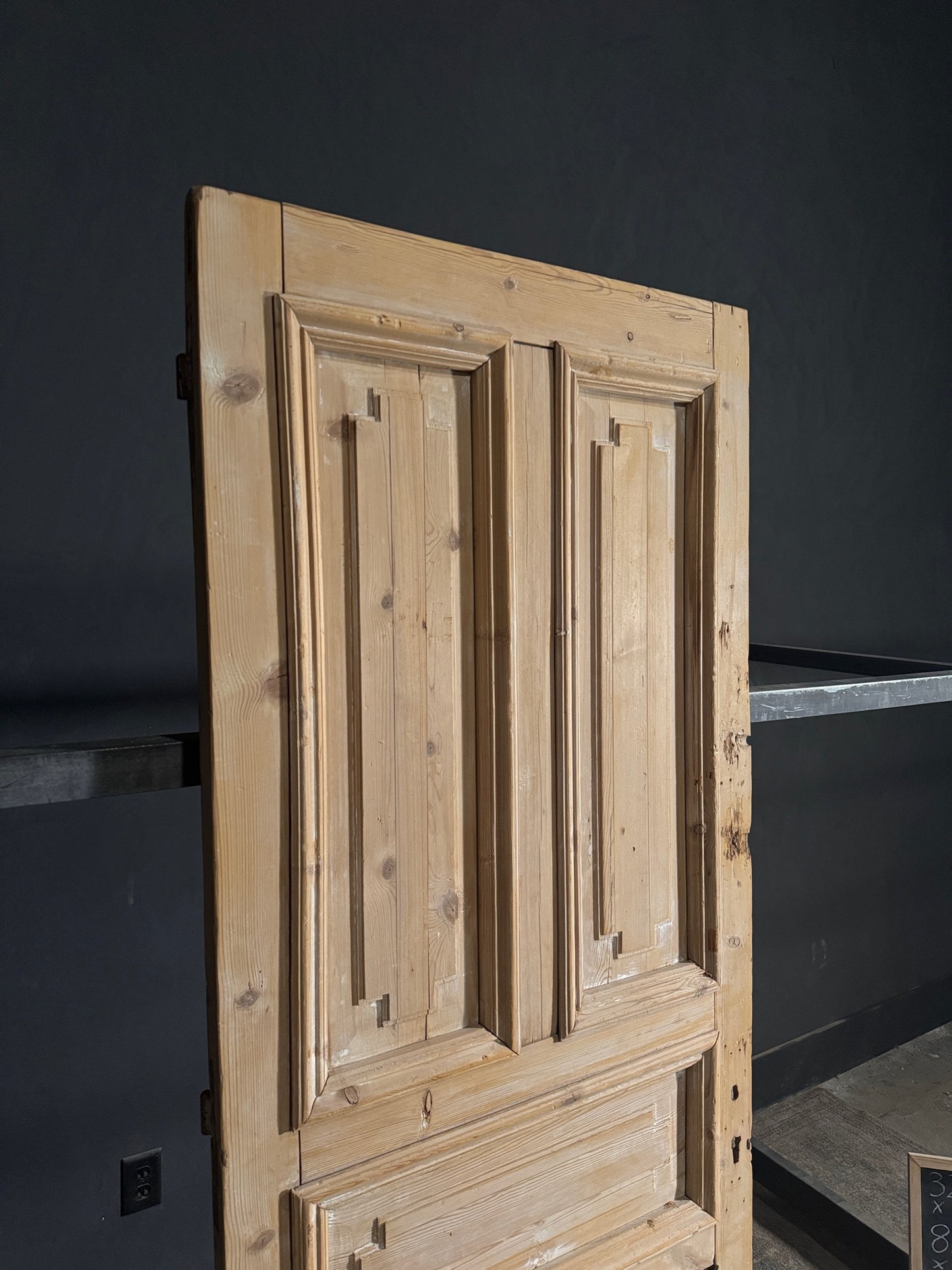 Antique 5 Panel Solid Single Door - 32x82 - N545