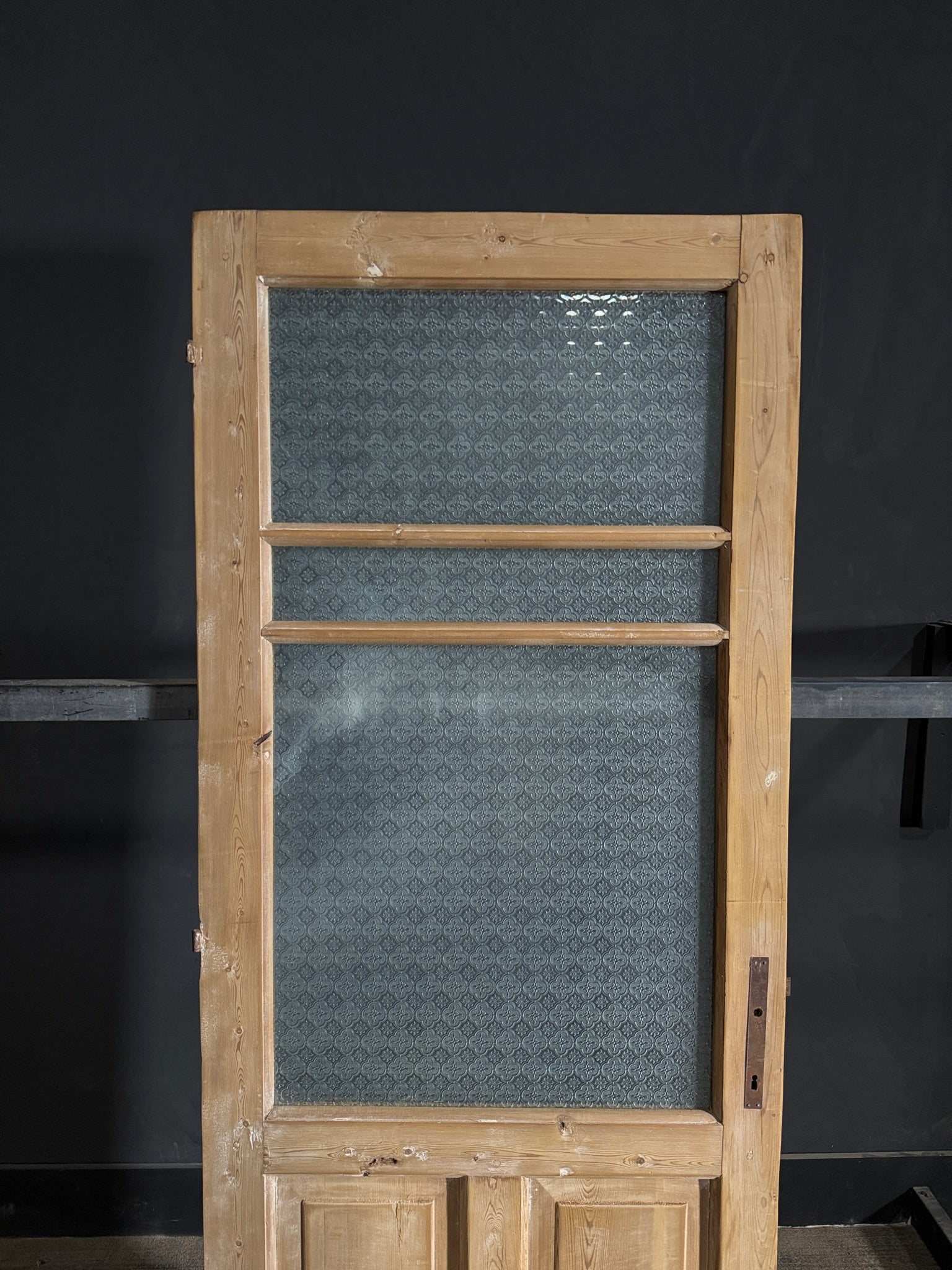Antique Obscured Glass 2 Lite Single Door - 31x84 - N560
