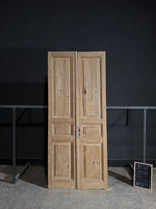 Antique 3 Panel Solid Double Doors - 43.5x99.5 - N531