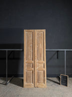 Antique 3 Panel Solid Double Doors - 36.25x92.5 - N616