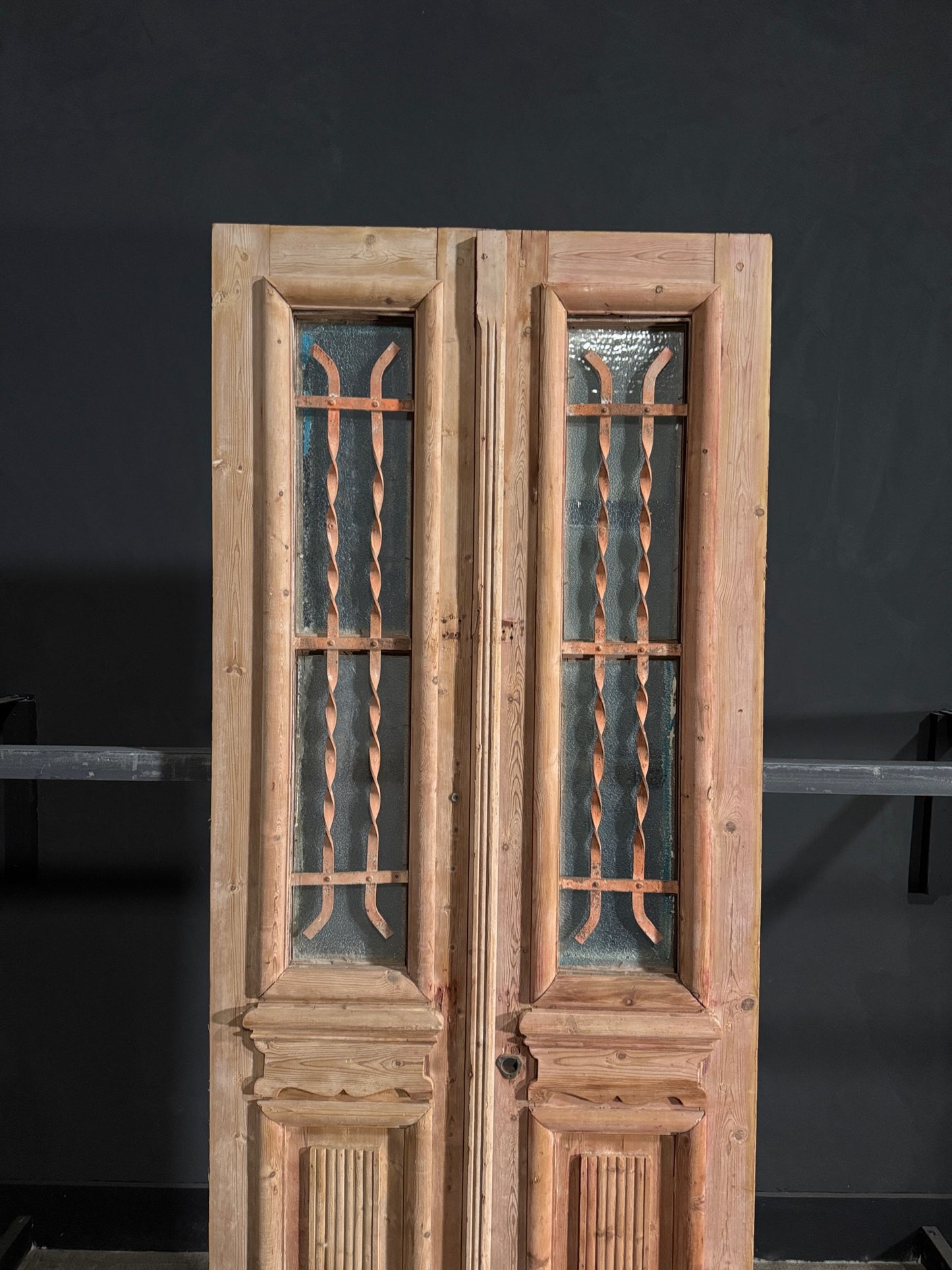 Antique Iron French Doors - 36.25x94.5 - N70