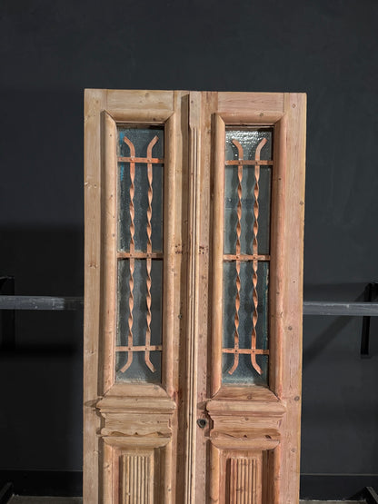 Antique Iron French Doors - 36.25x94.5 - N70