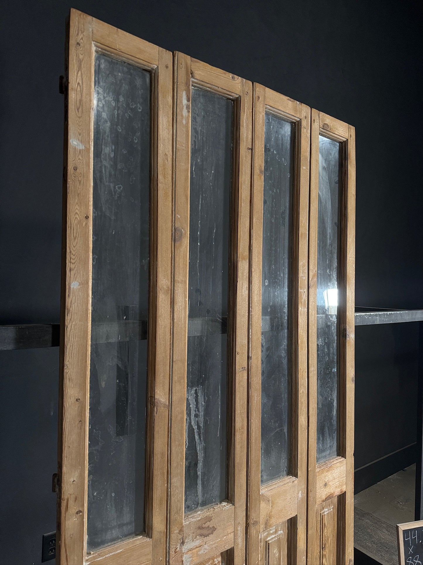 Antique Glass 1 Lite Bi-Fold Doors - 44.25x88.75 - N440