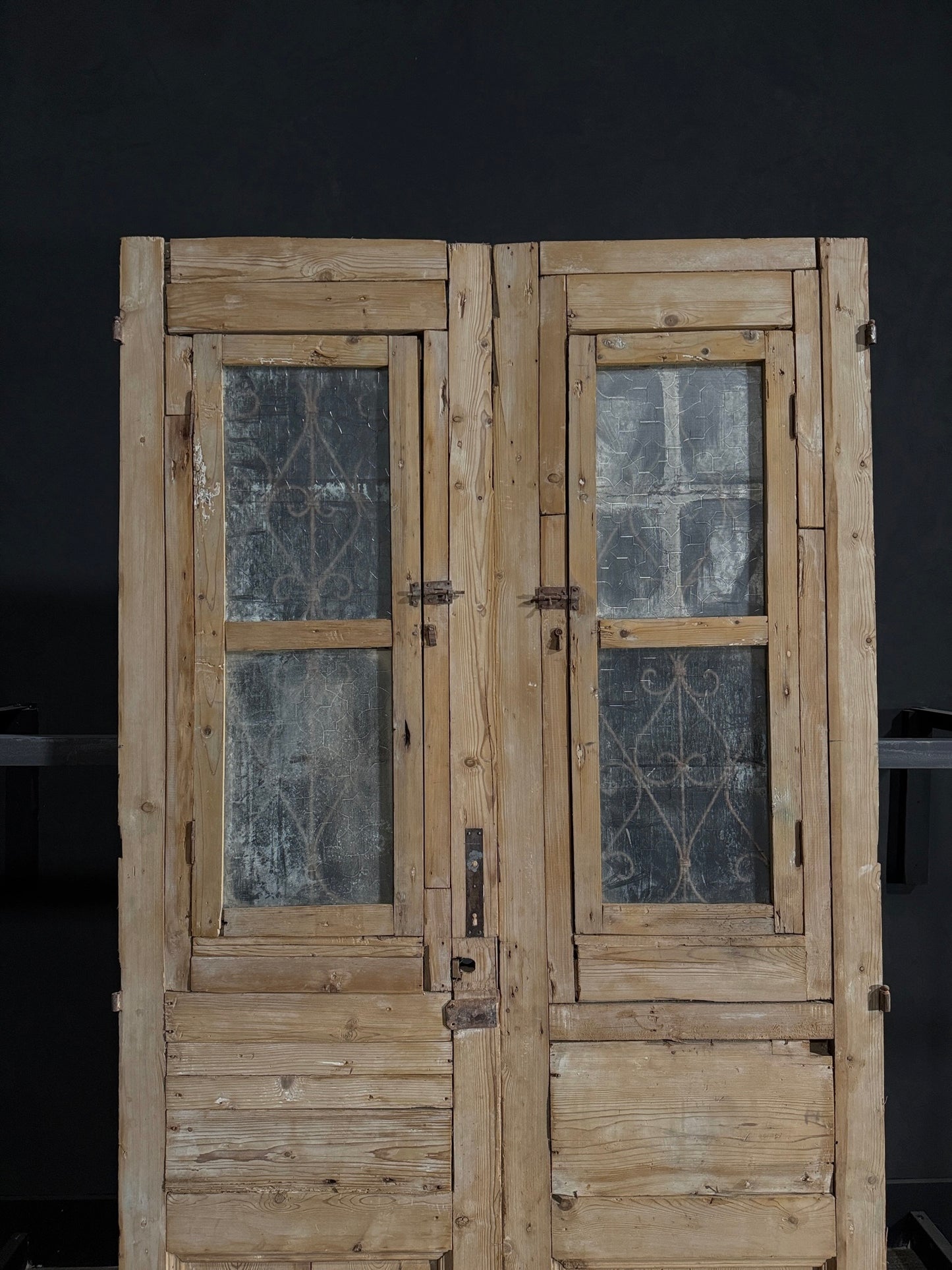 Antique Iron French Doors - 51x94.25 - N61