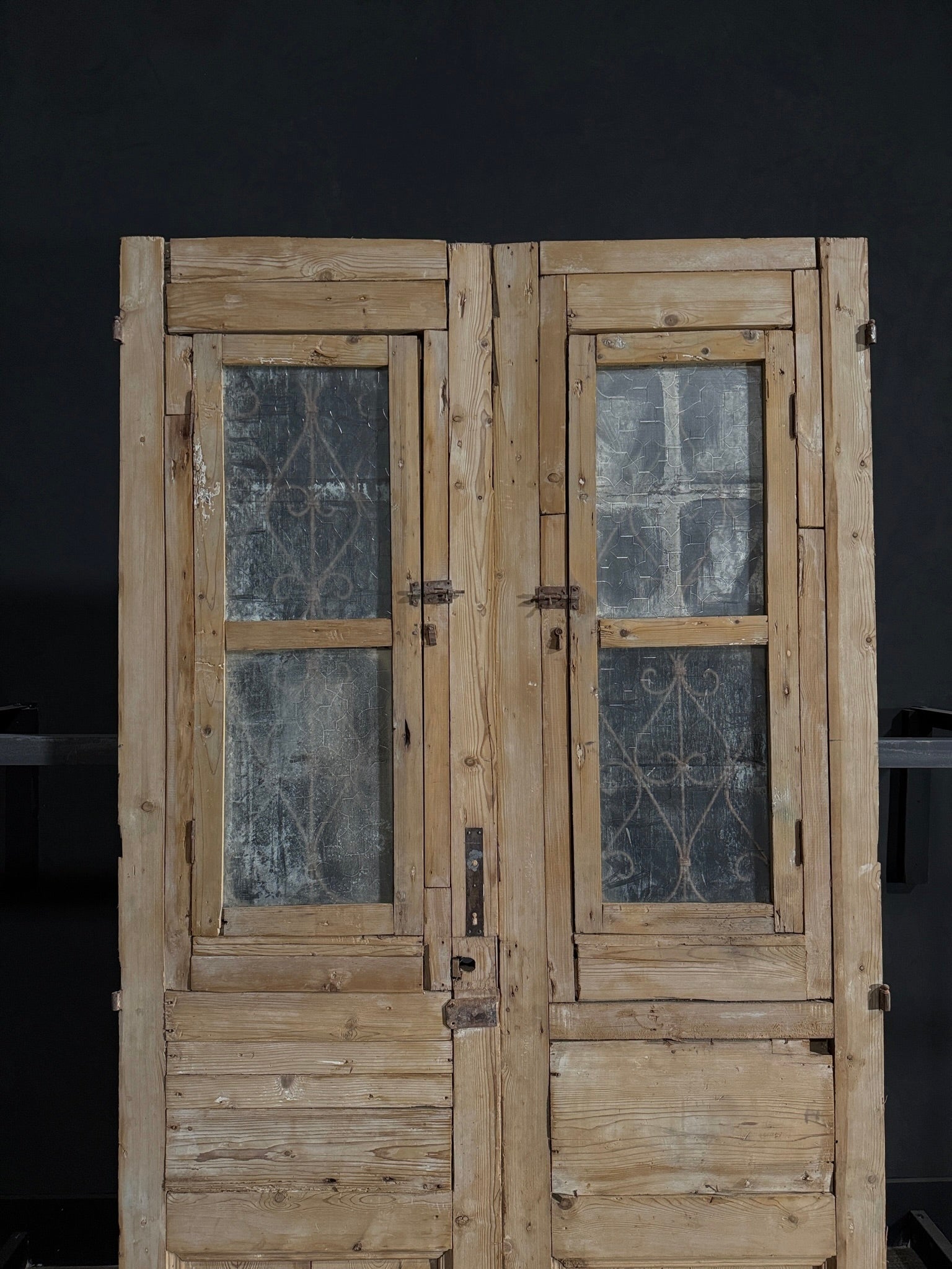 Antique Iron French Doors - 51x94.25 - N61