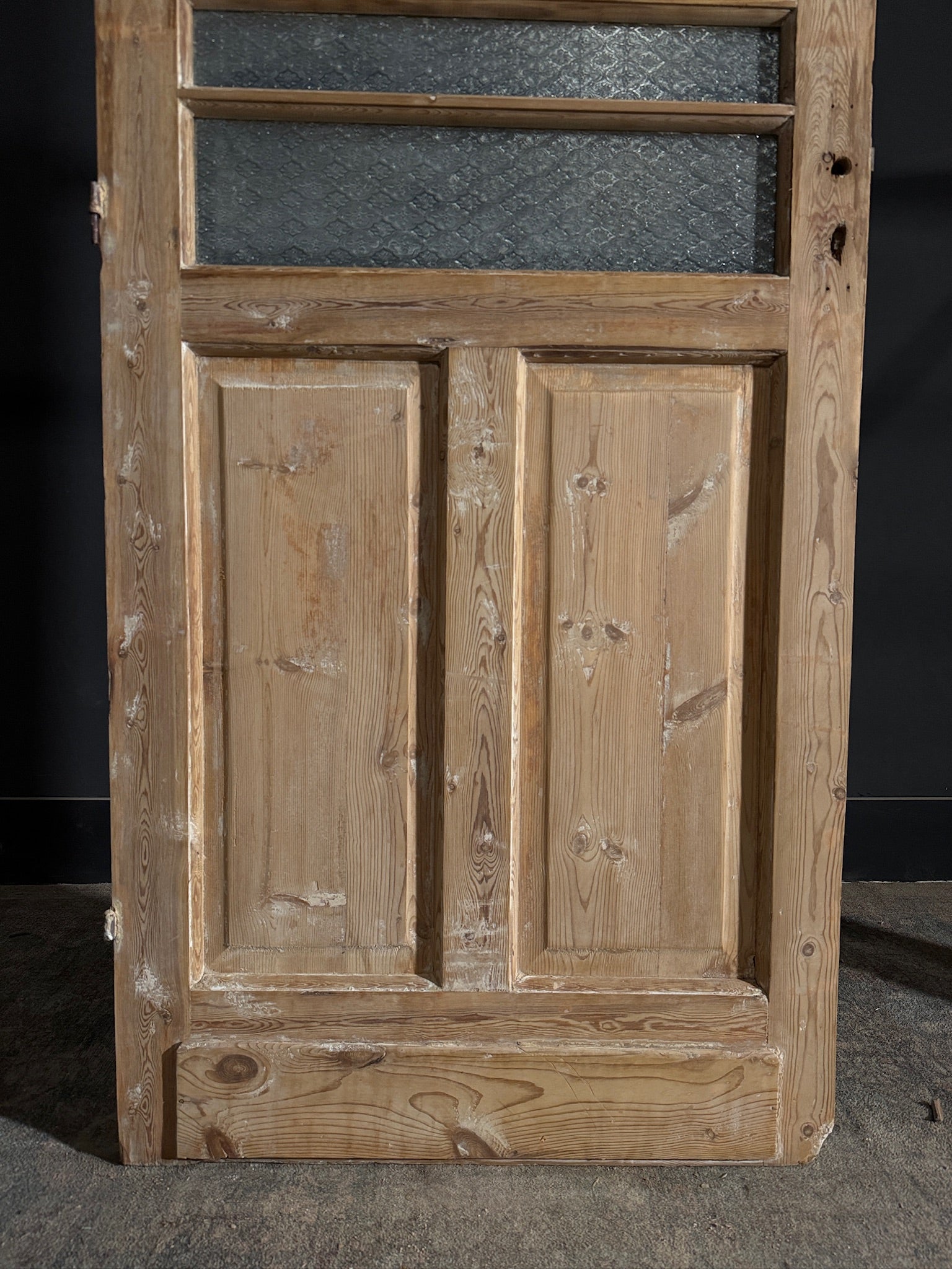 Antique Obscured Glass Single Door - 32.5x84.5 - N466