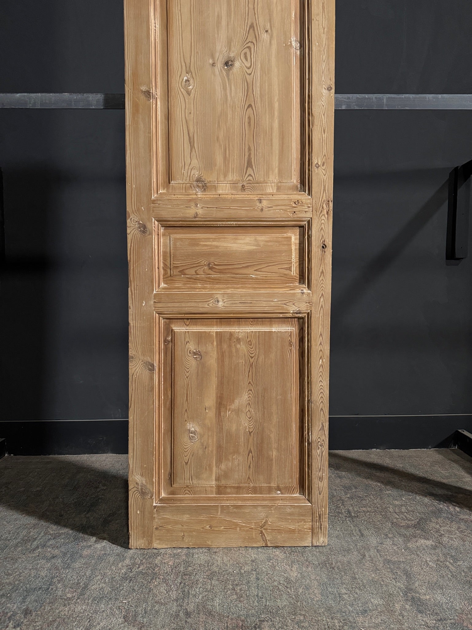 Antique 3 Panel Solid Single Door - 26.75x85 - N148
