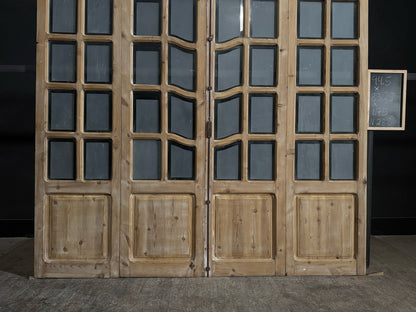 Antique Obscured Glass 8 Lite Bi-Fold Doors - 83.25x94.5 - N288