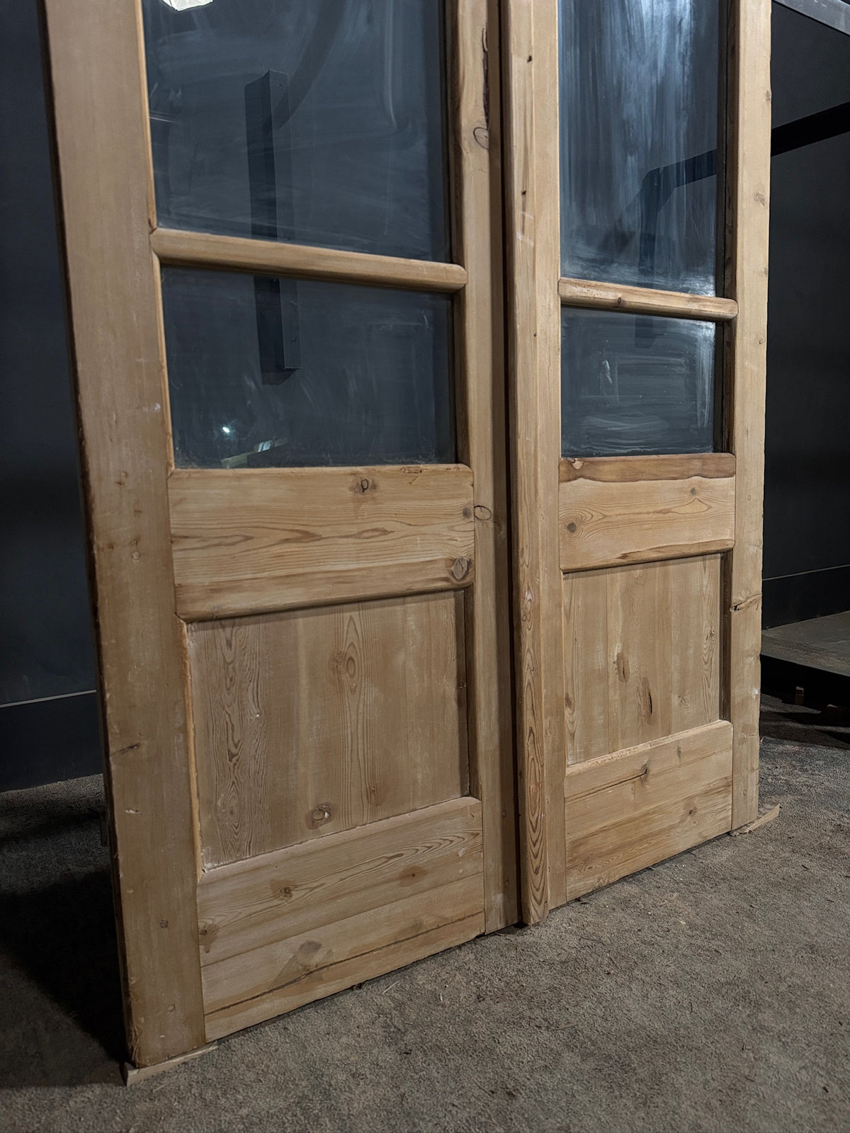 Antique Glass 2 Lite French Doors - 44x100.5 - N702