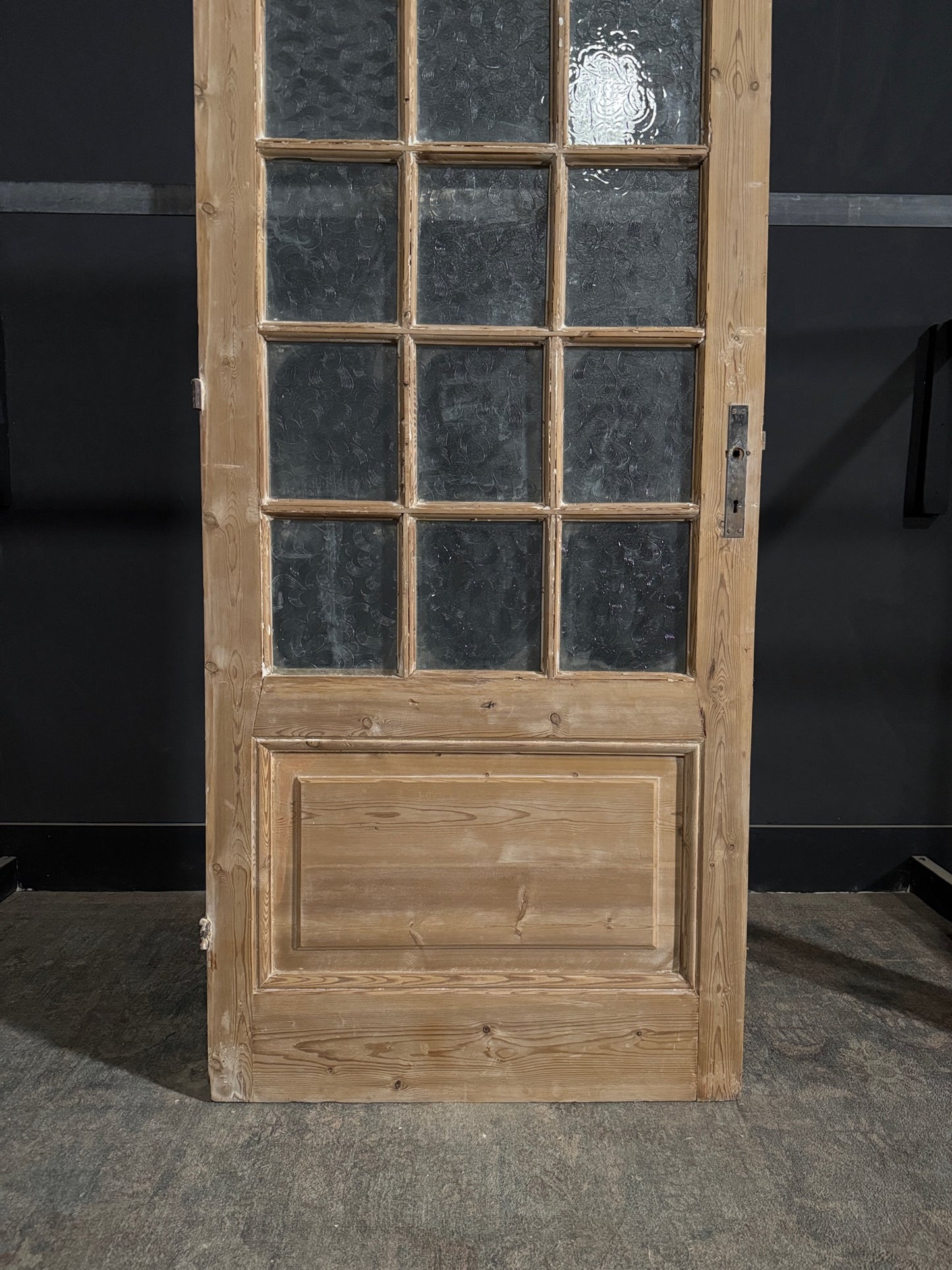 Antique Obscured Glass 15 Lite Single Door - 35.75x87.25 - N370