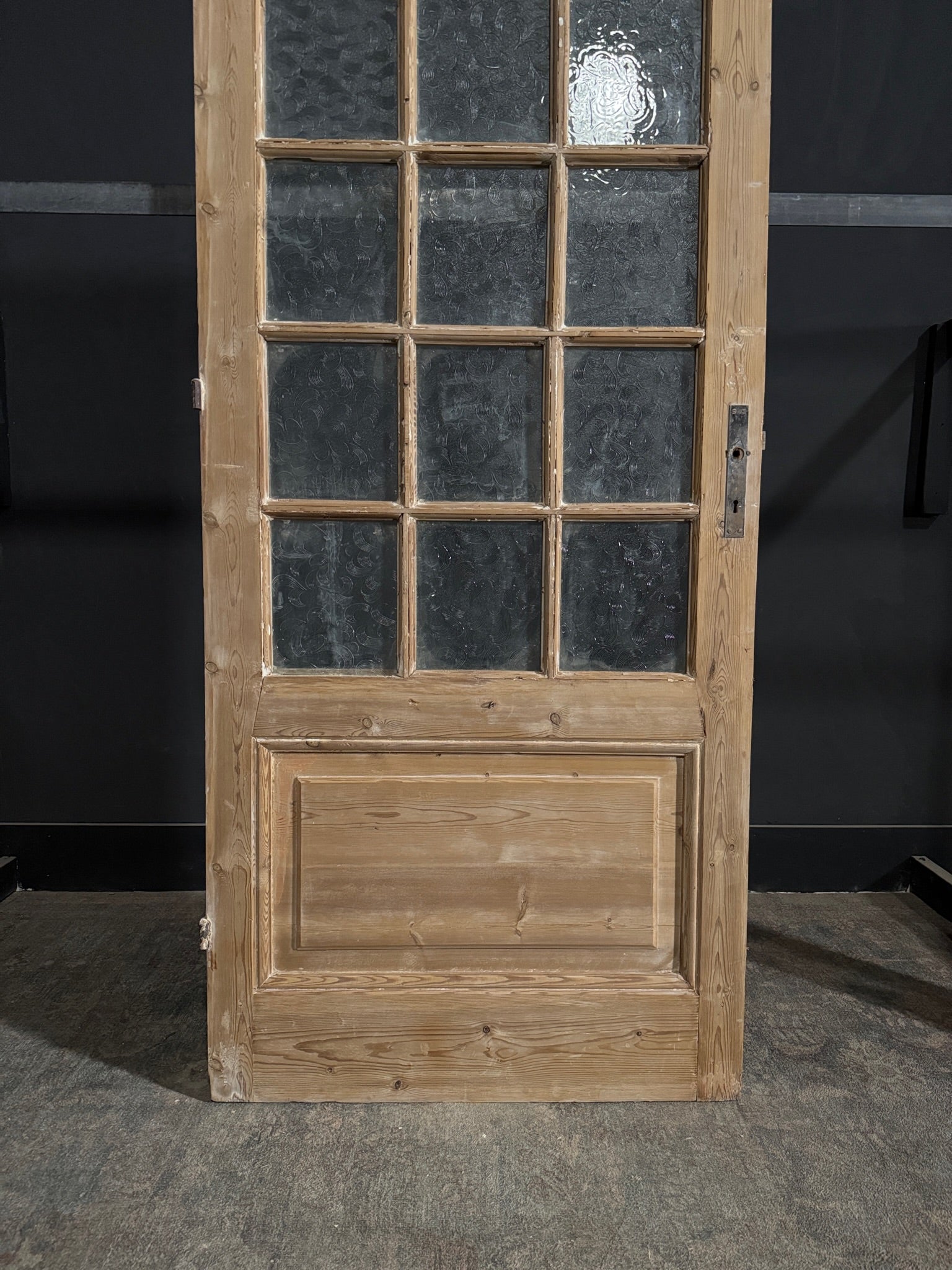 Antique Obscured Glass 15 Lite Single Door - 35.75x87.25 - N370
