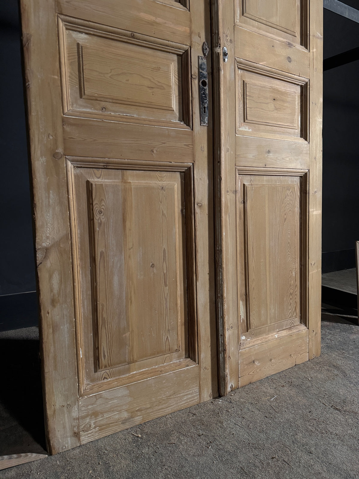 Antique Solid Double Doors - 44x96 - N564