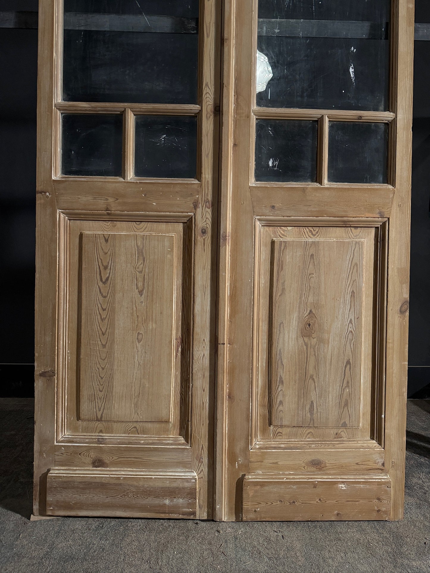 Antique Glass 2 Lite French Doors - 43.75x96.75 - N488