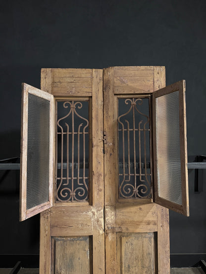 Antique Iron French Doors - 44x94.5 - N99