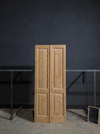 Antique 2 Panel Solid Double Doors - 36x88 - N681