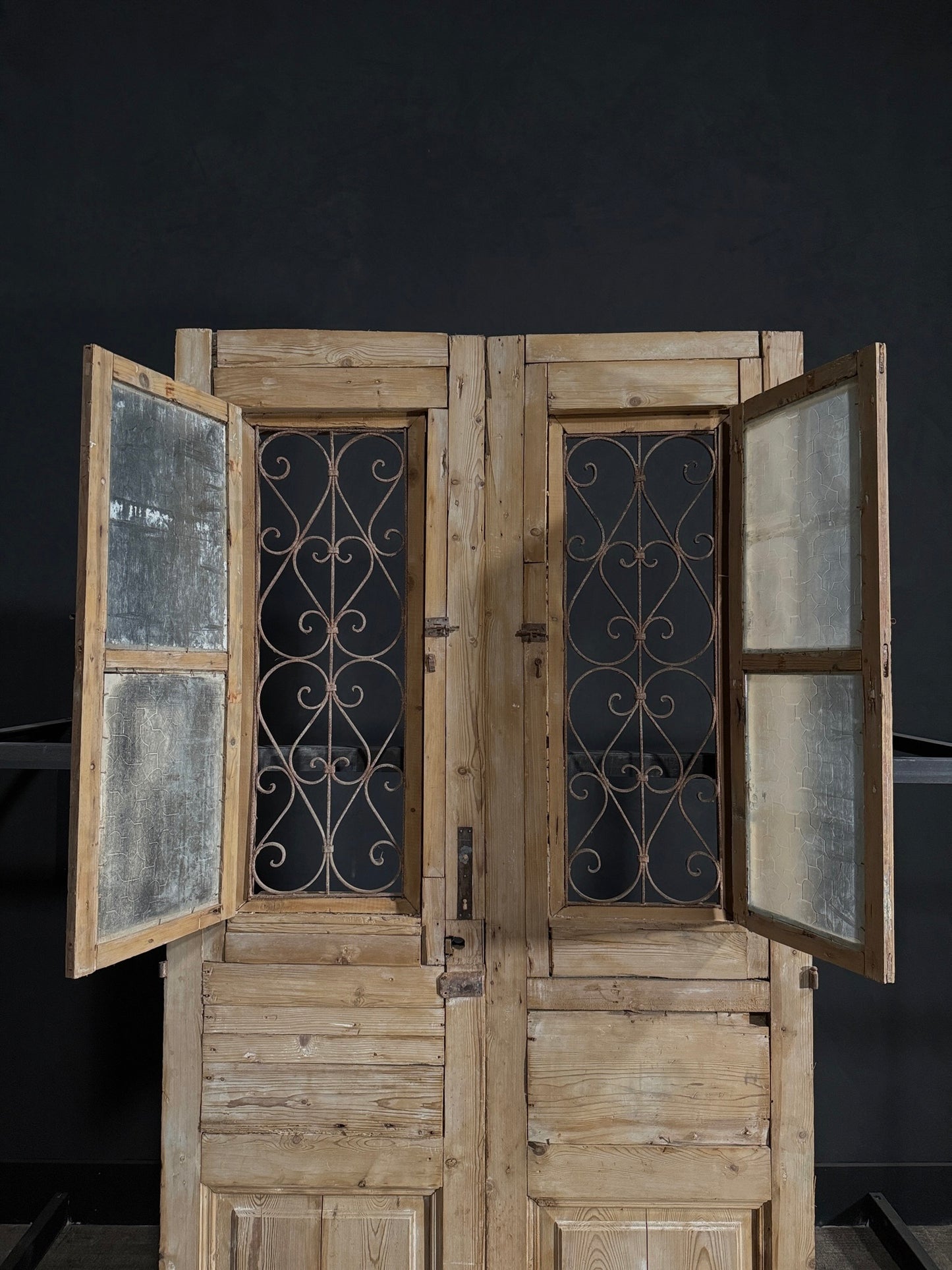 Antique Iron French Doors - 51x94.25 - N61