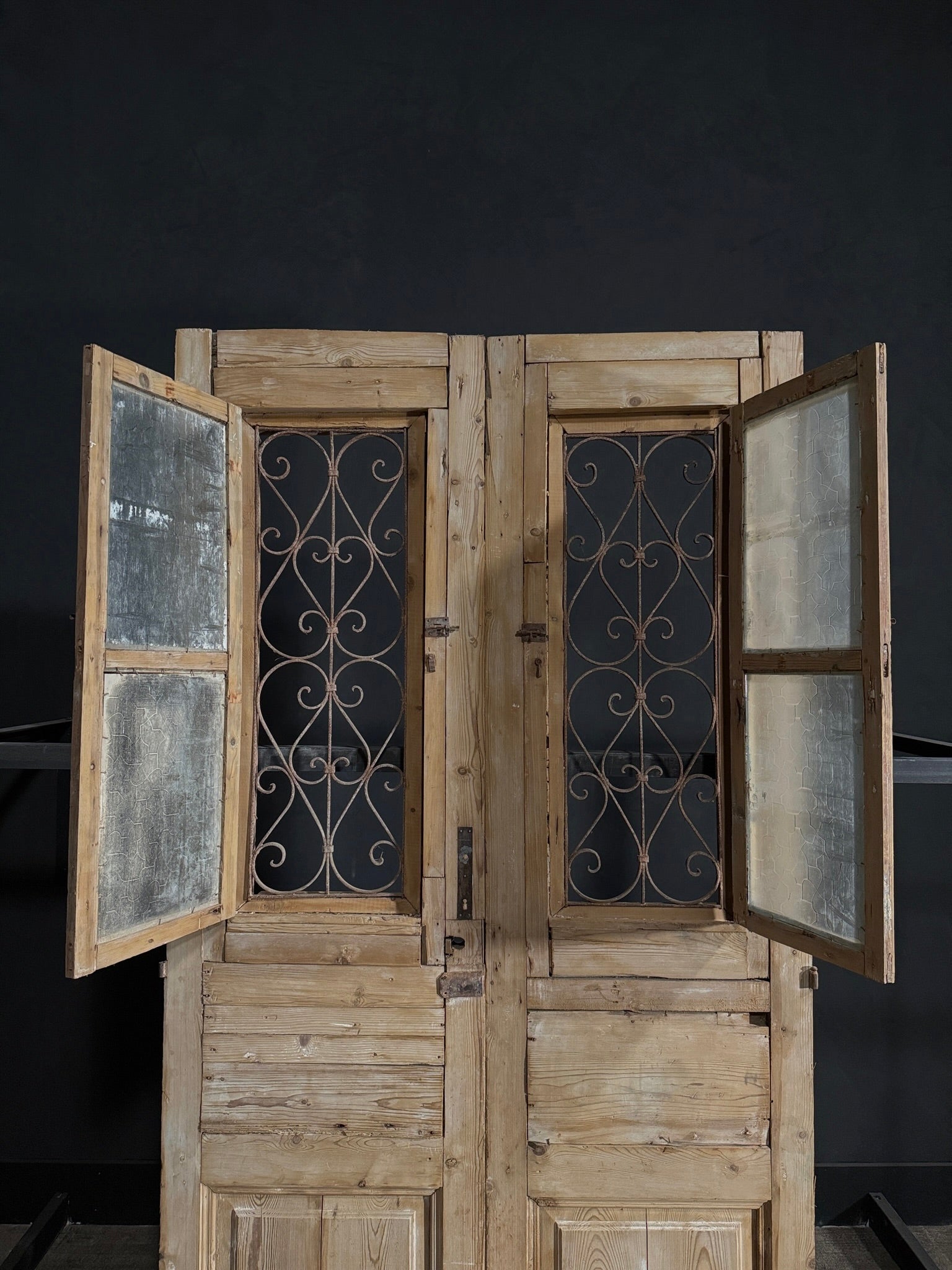 Antique Iron French Doors - 51x94.25 - N61