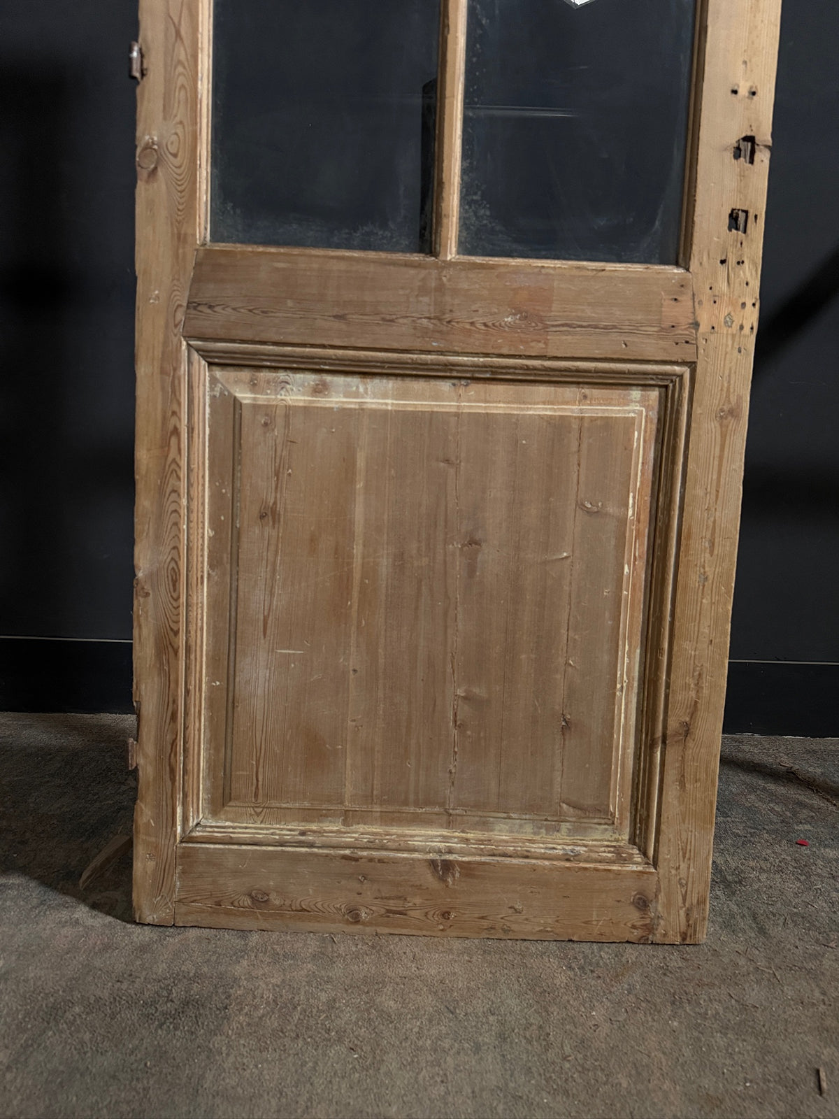 Antique Clear Glass Paneled Pantry Door - 30x85 - N756
