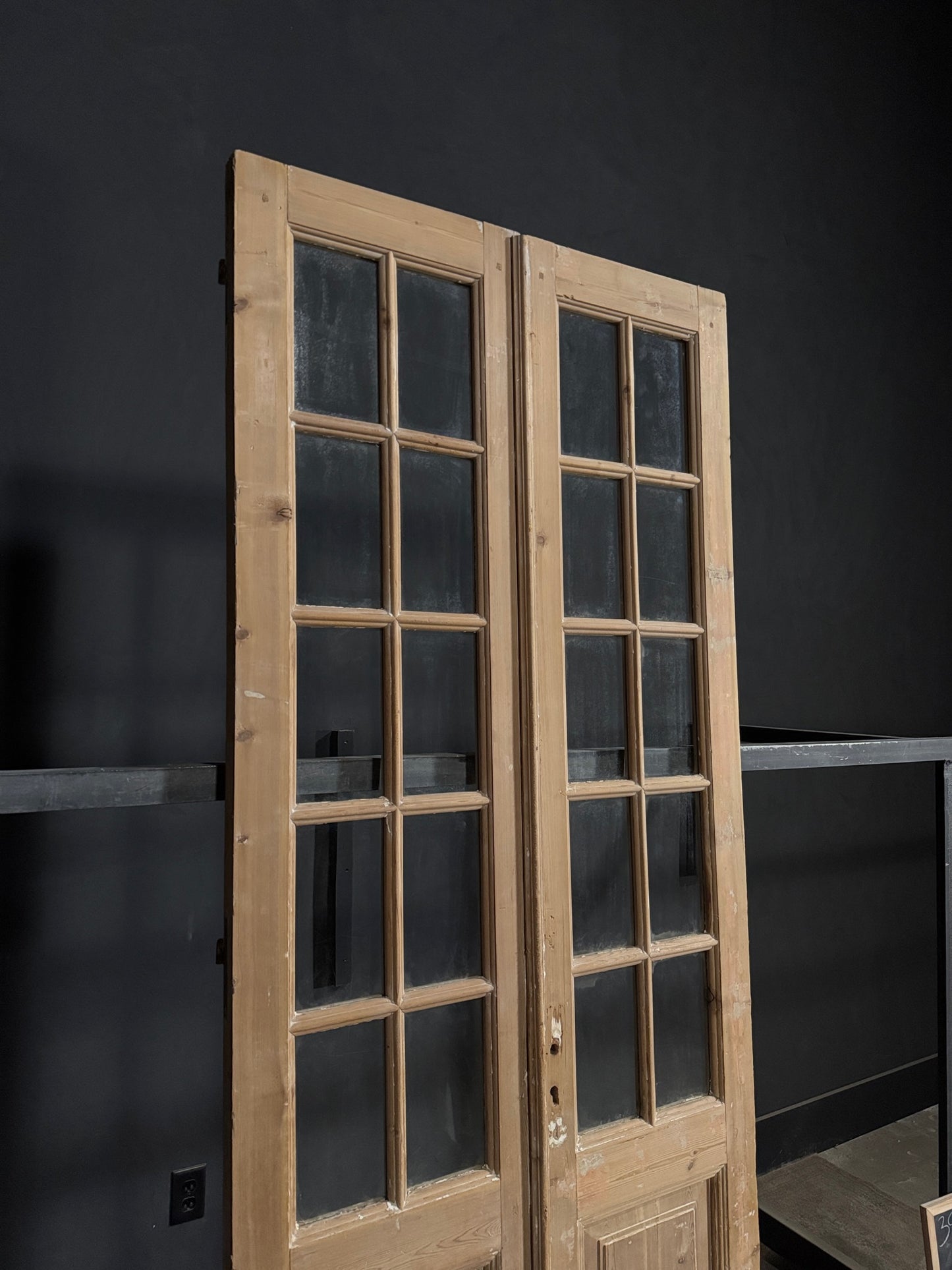 Antique Glass 10 Lite French Doors - 39.25x95.75 - N328