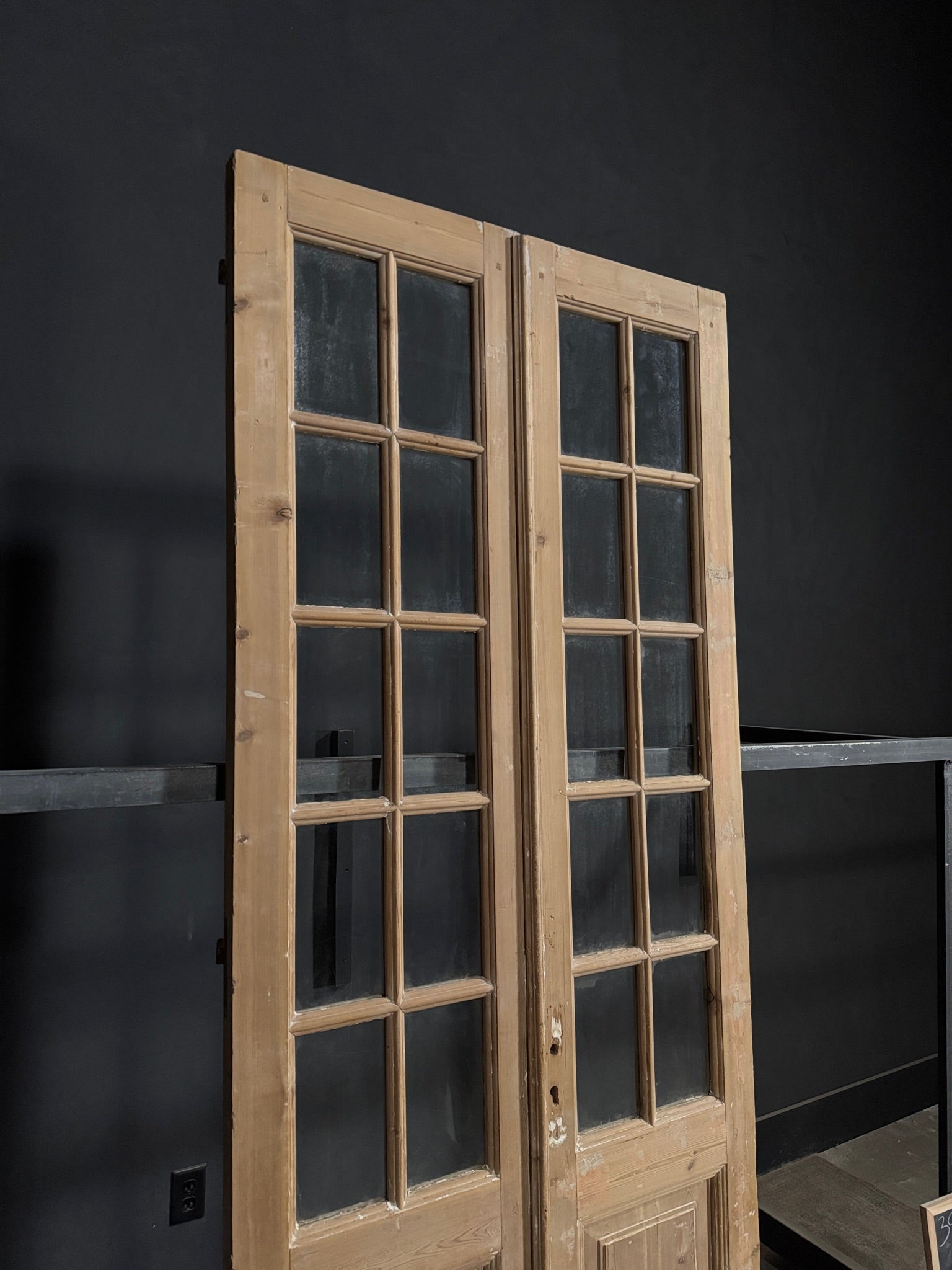 Antique Glass 10 Lite French Doors - 39.25x95.75 - N328