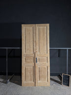 Antique 3 Panel Solid Double Doors - 44x97.5 - N606