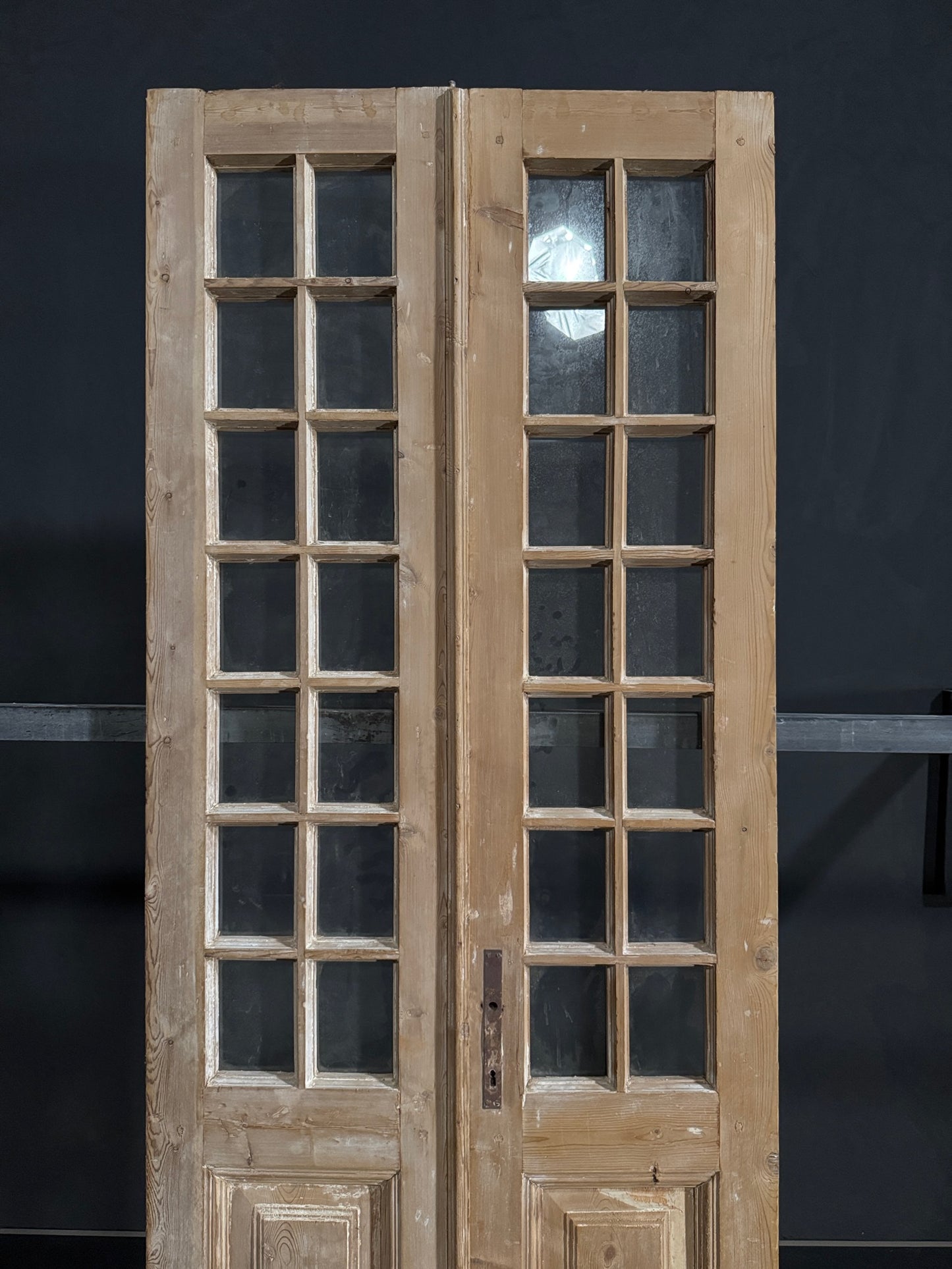 Antique Glass 14 Lite French Doors - 34.75x94.5 - N391