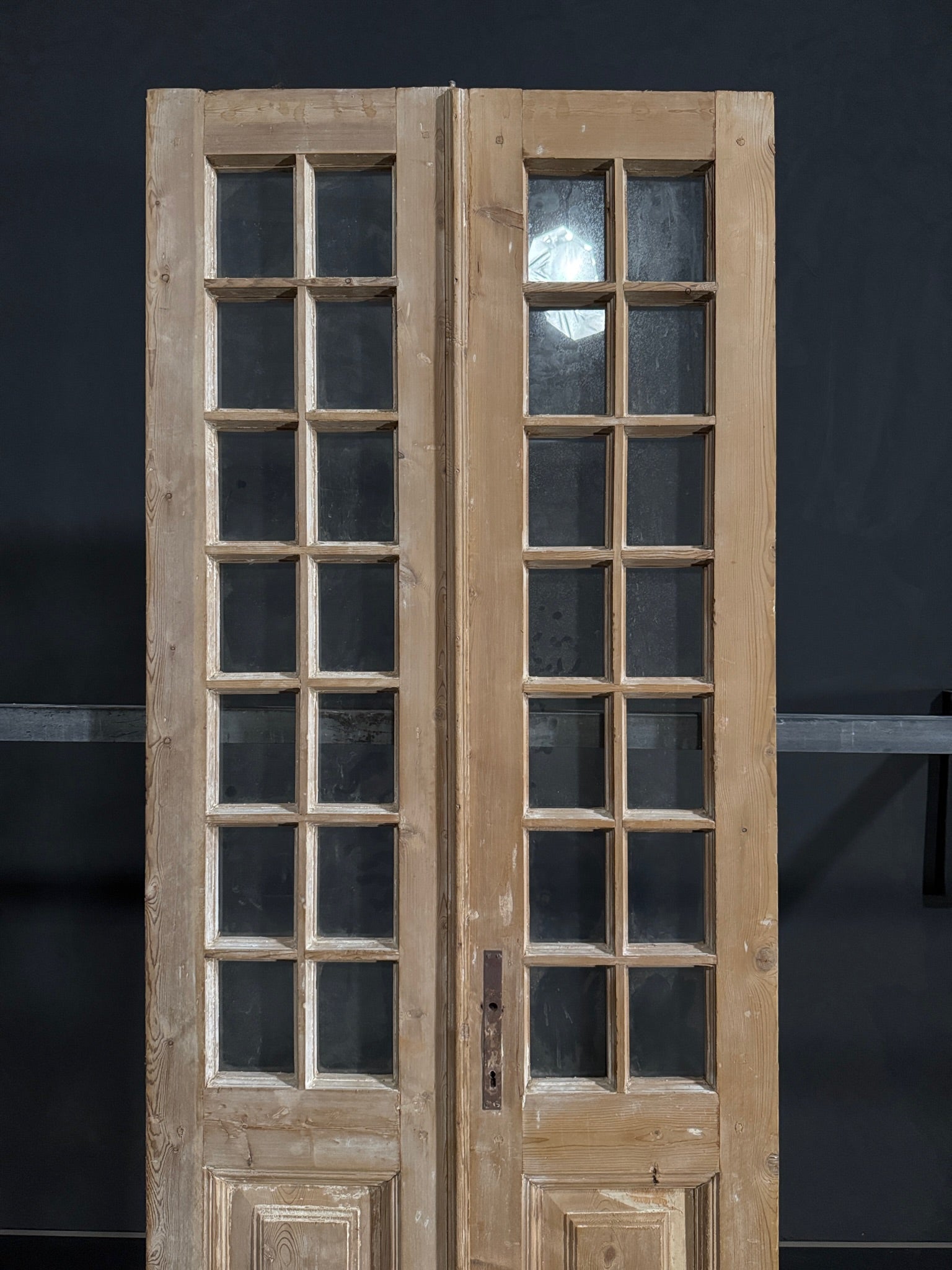 Antique Glass 14 Lite French Doors - 34.75x94.5 - N391