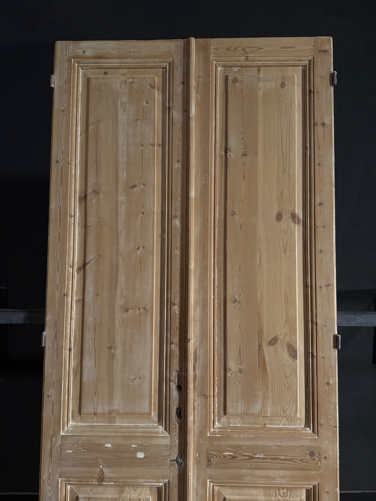 Antique 2 Panel Solid Double Doors - 44x103.5 - N549